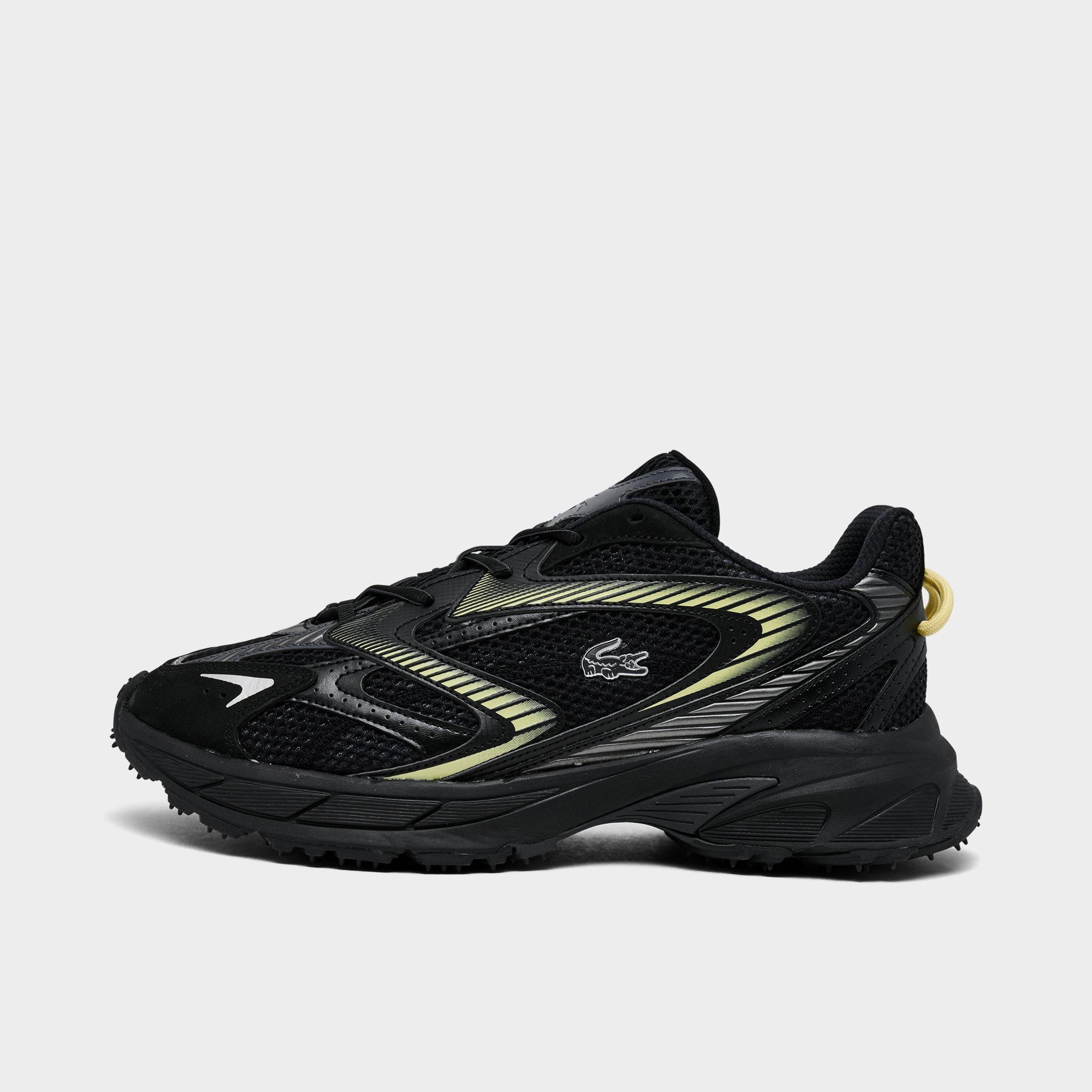 Lacoste Men's L003 Neo Shot Casual Shoes in Black/Light Yellow Size: 8.0