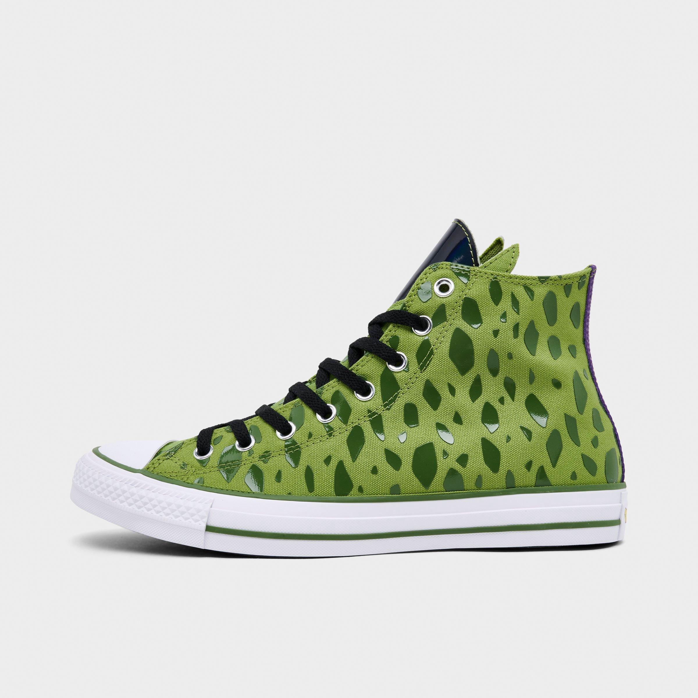 Converse Mens x Dragon Ball Z Chuck Taylor All Star Cell Casual Shoes in Peridot/Garden Green/White Size: 8.5