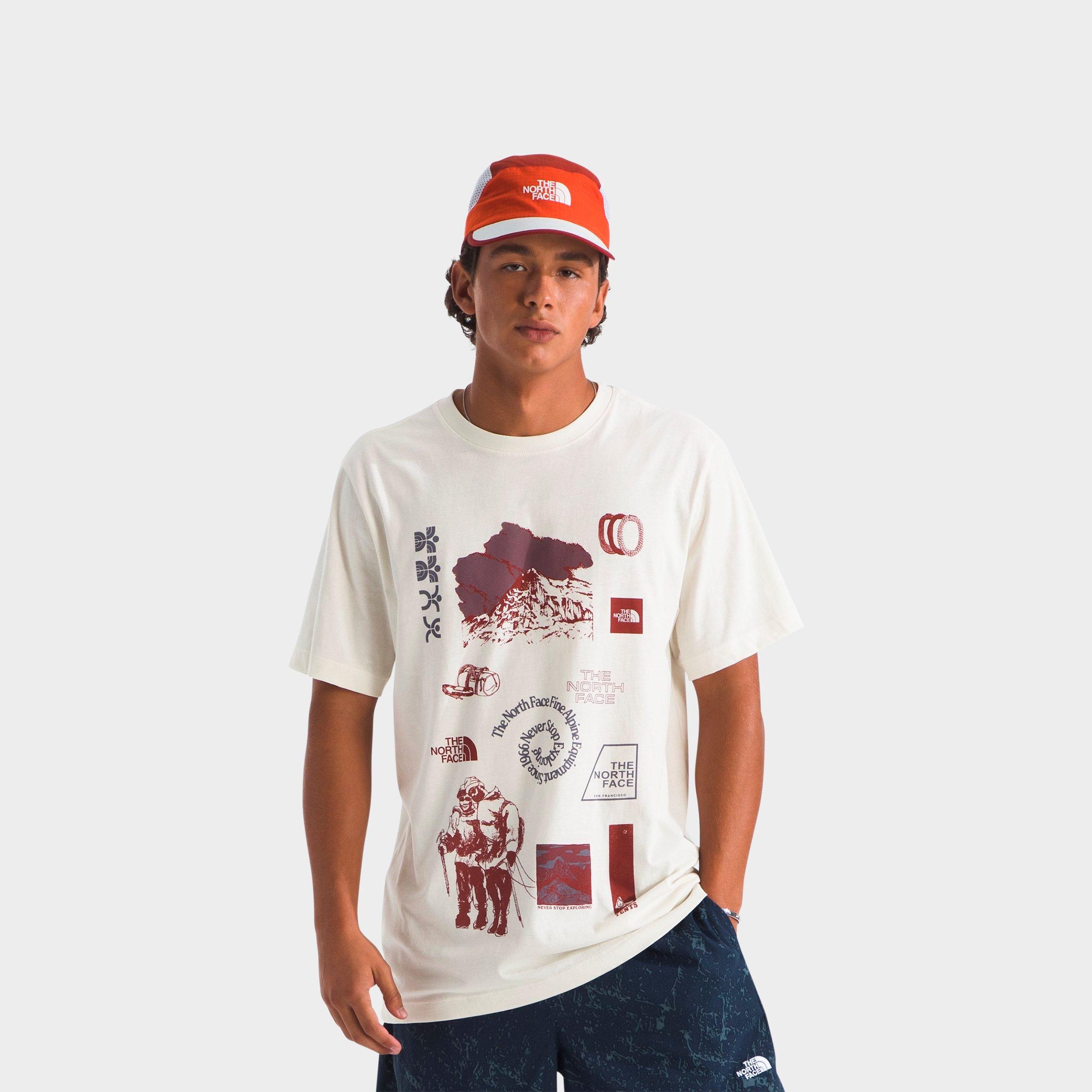The North Face Mens Indigo Illusion T-Shirt in White Dune Size: Small