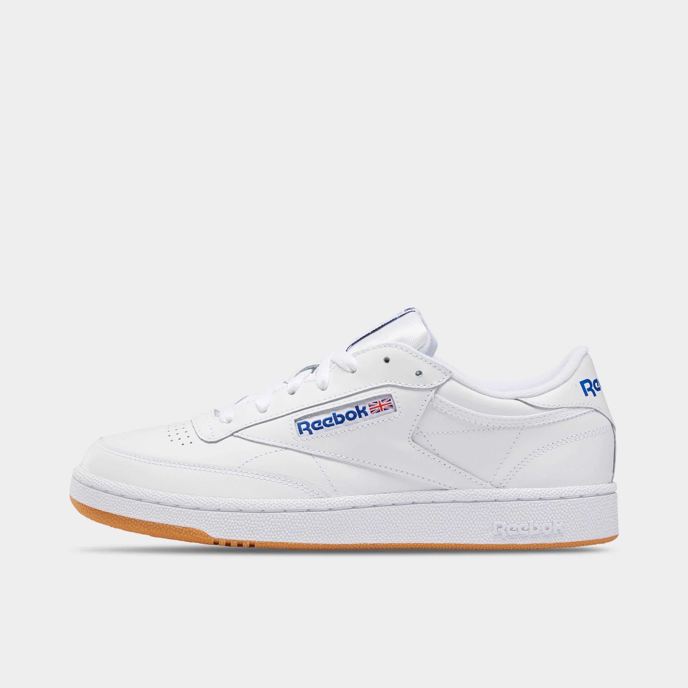 Reebok Men's Club C 85 Casual Shoes in White/Royal/Gum Size: 8.0