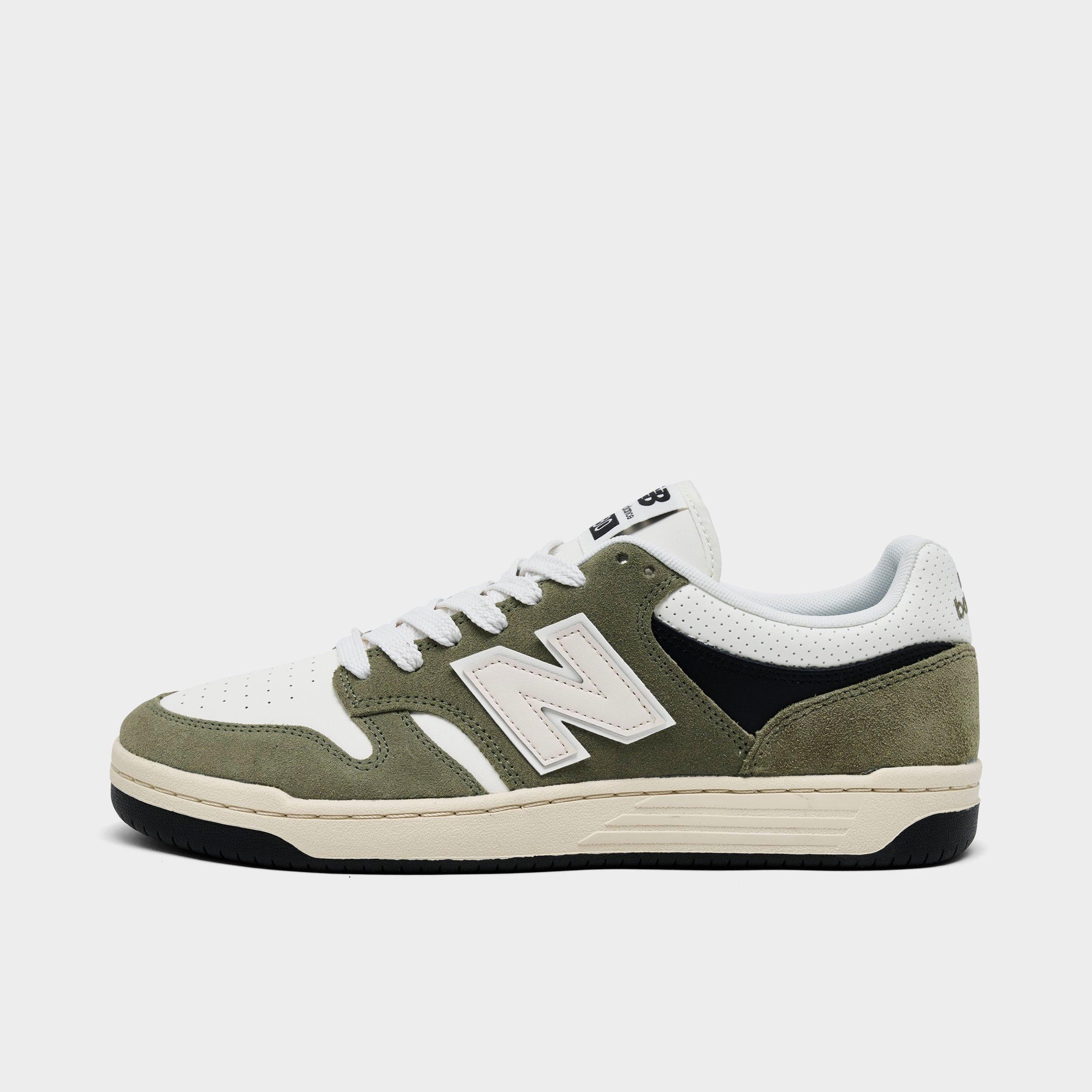 New Balance Men's BB480 Casual Shoes in Dark Olivine/Sea Salt Size: 7.5