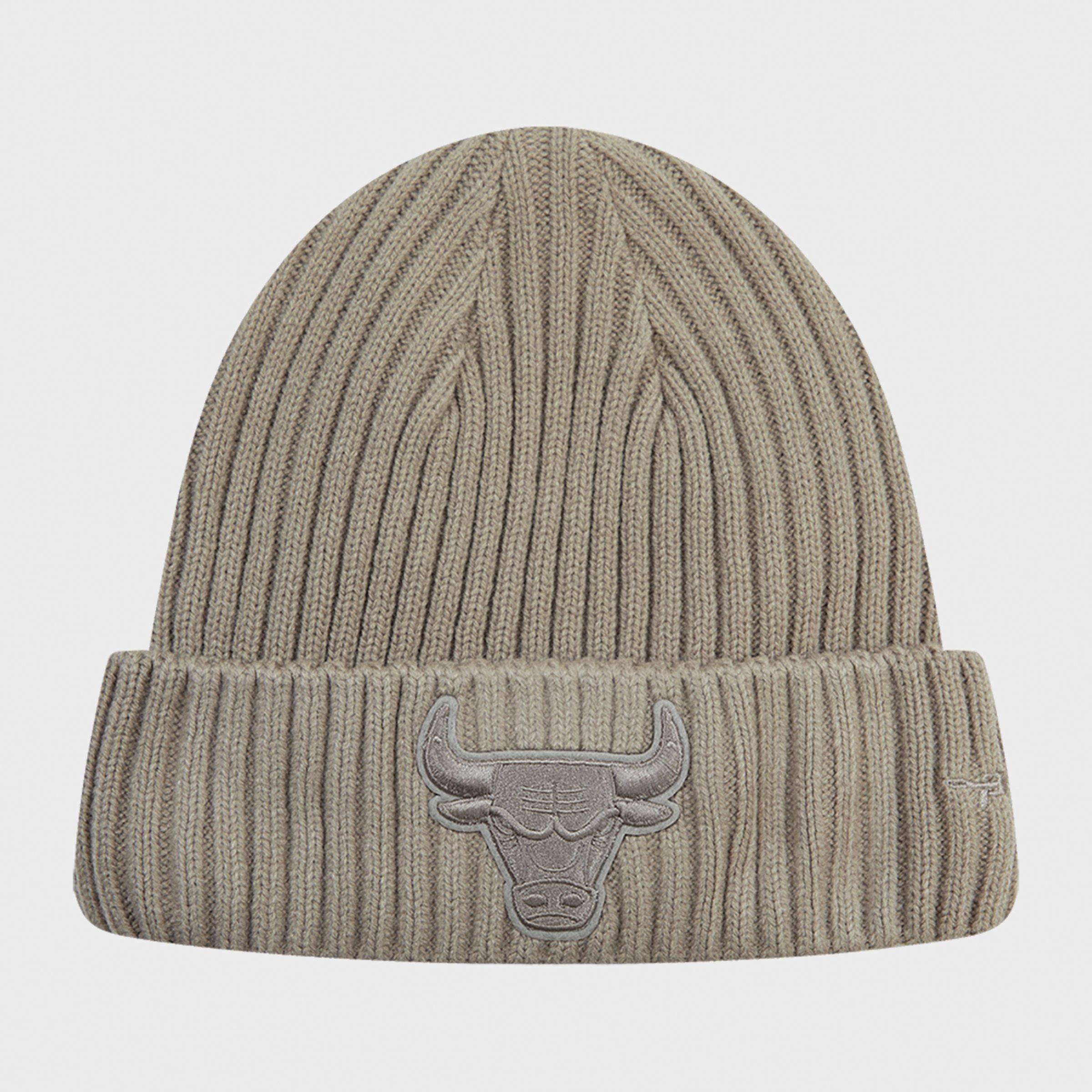 Pro Standard Chicago Bulls NBA Neutral Beanie Hat in Taupe