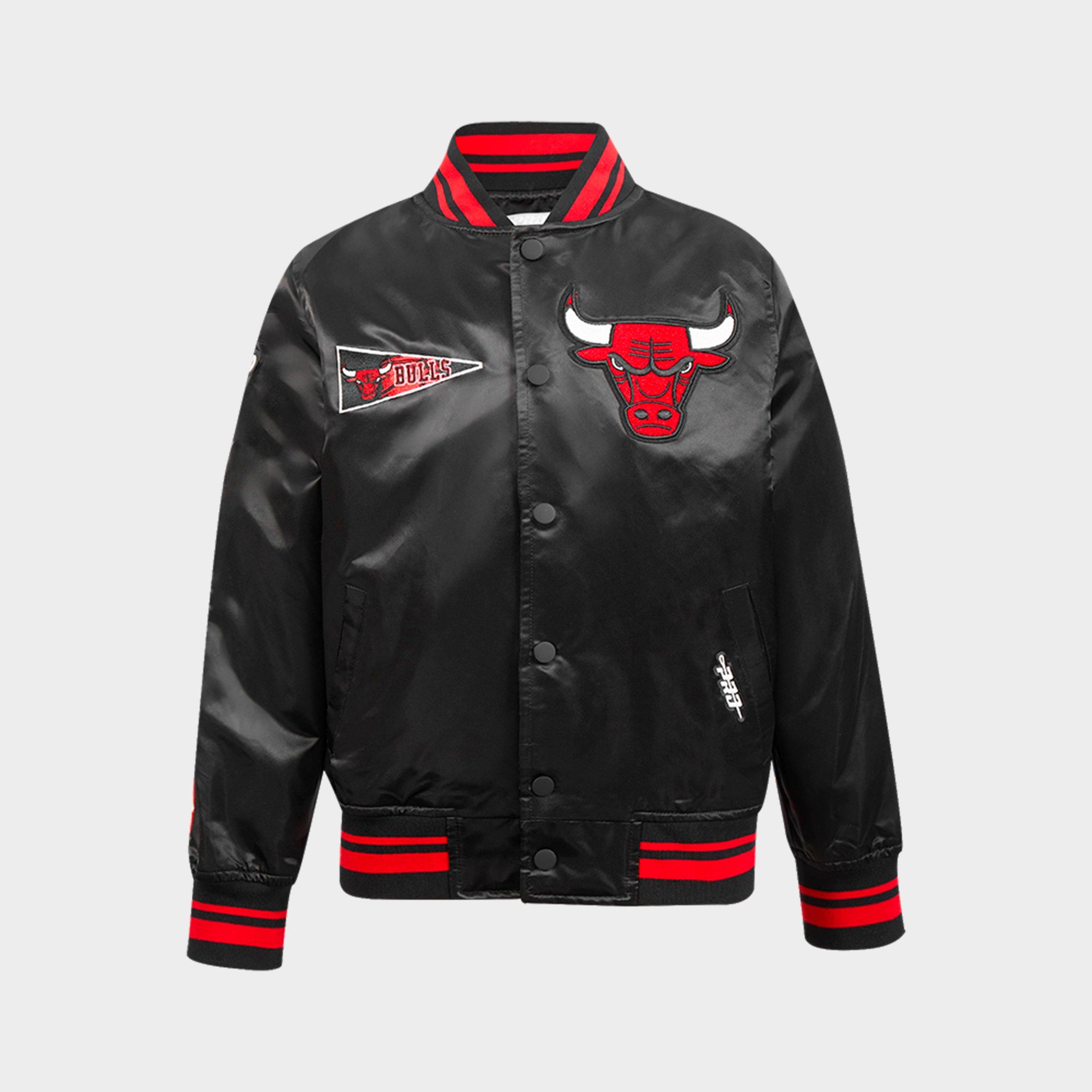 Pro Standard Big Kids Chicago Bulls NBA Retro Classic Rib Satin Jacket