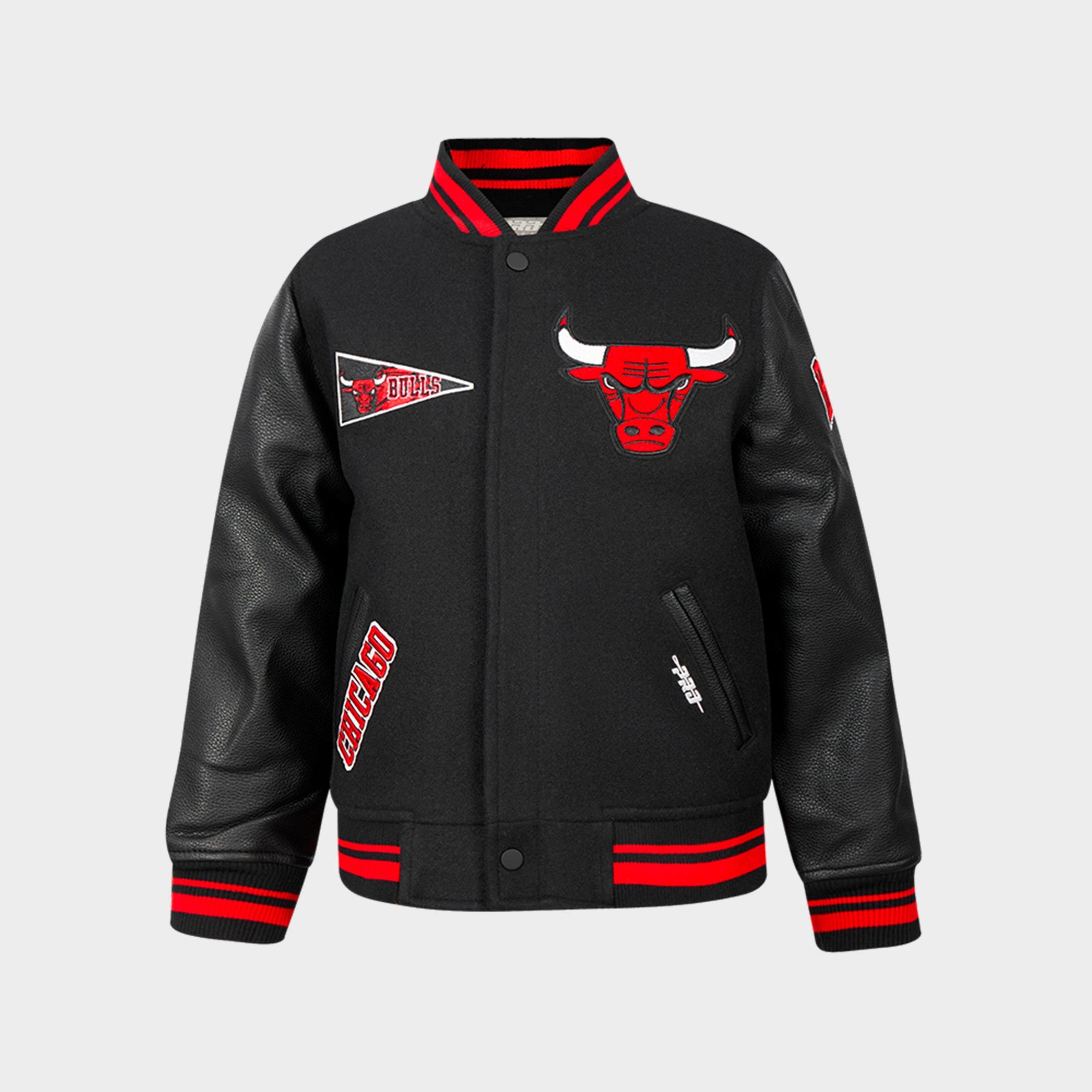 Pro Standard Big Kids Chicago Bulls NBA Retro Classic Rib Wool Varsity Jacket