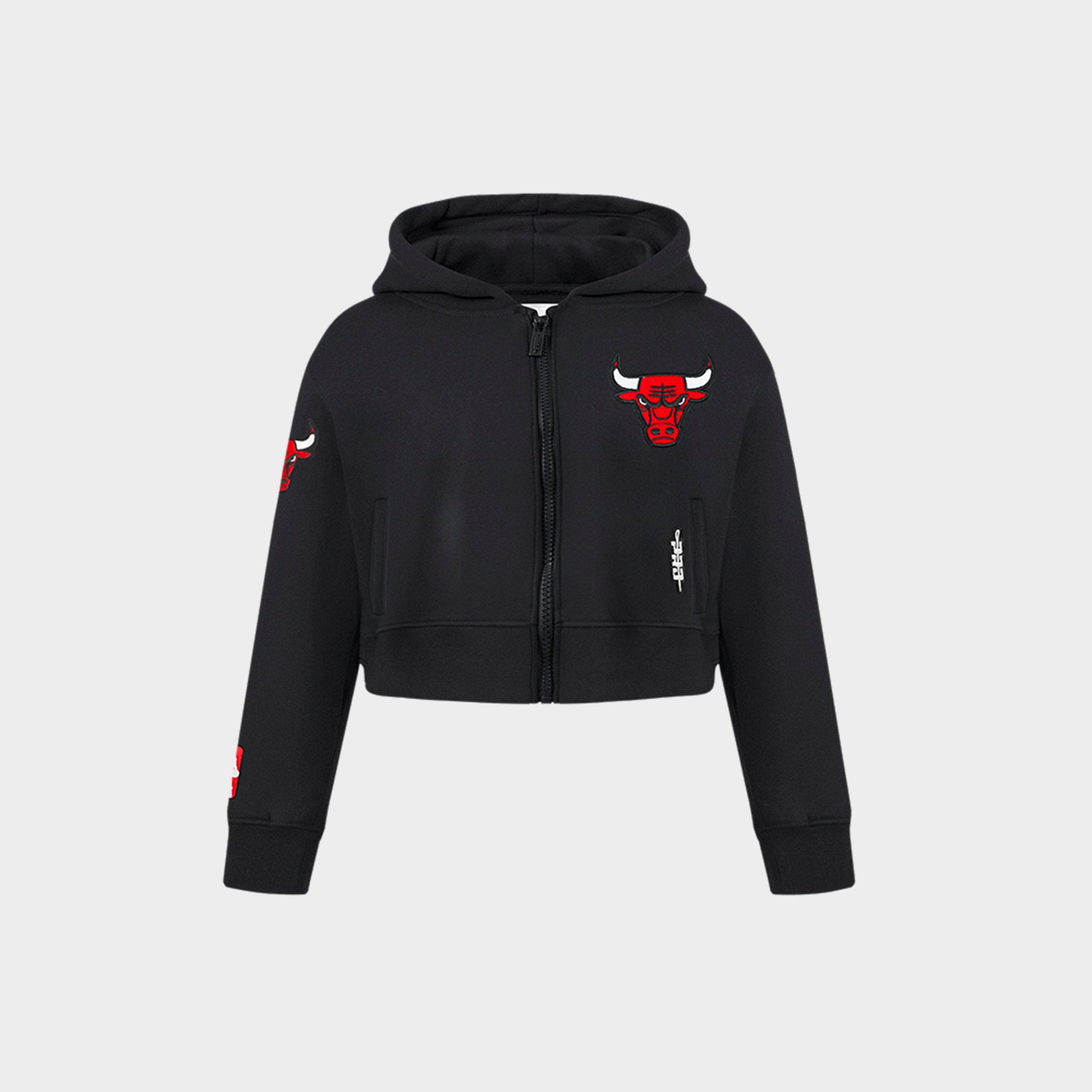 Pro Standard Girls Little Kids Chicago Bulls NBA Full-Zip Hoodie