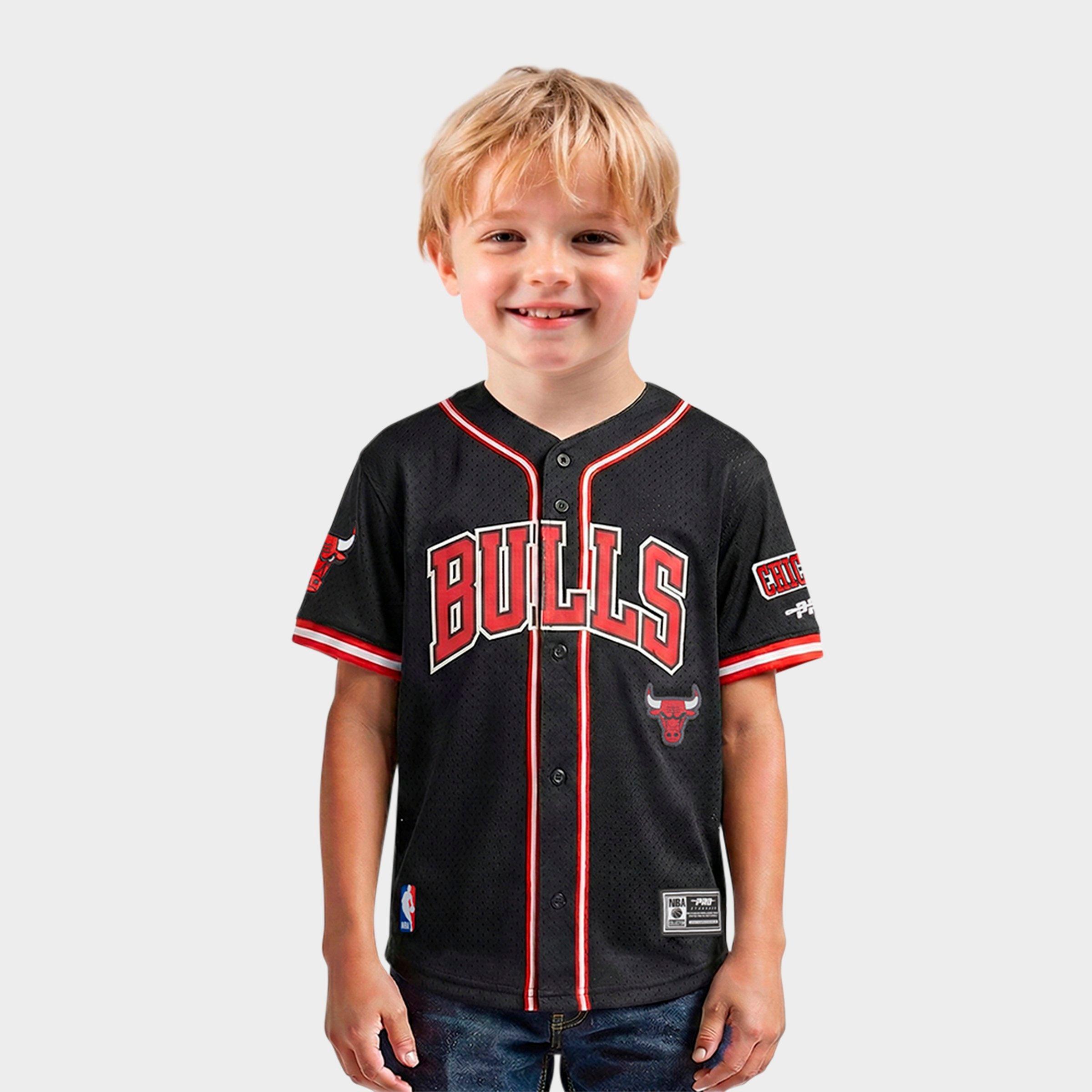 Pro Standard Kids Toddler Chicago Bulls NBA Mesh Button Down T-Shirt