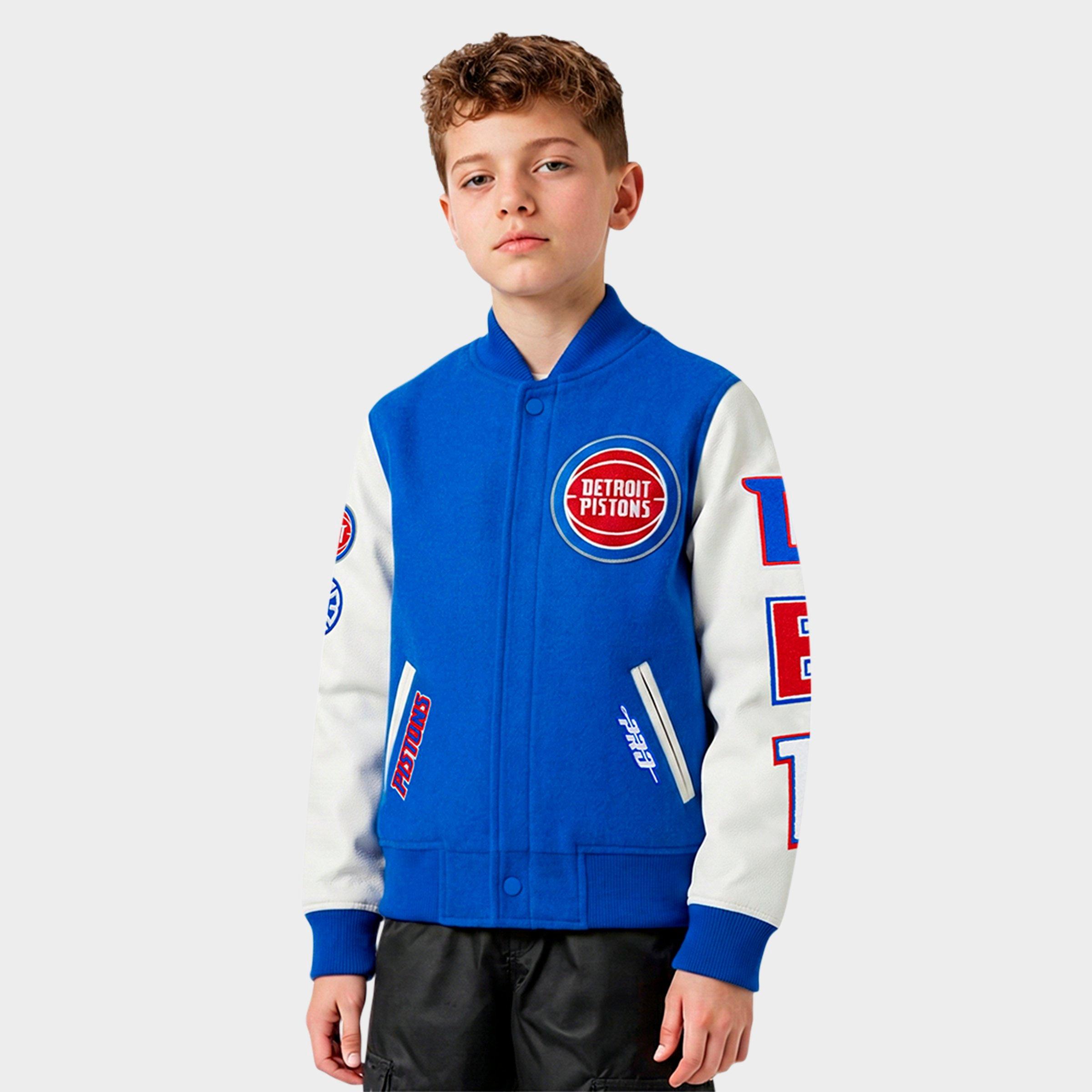 Pro Standard Big Kids Detroit Pistons NBA Classic Wool Varsity Jacket