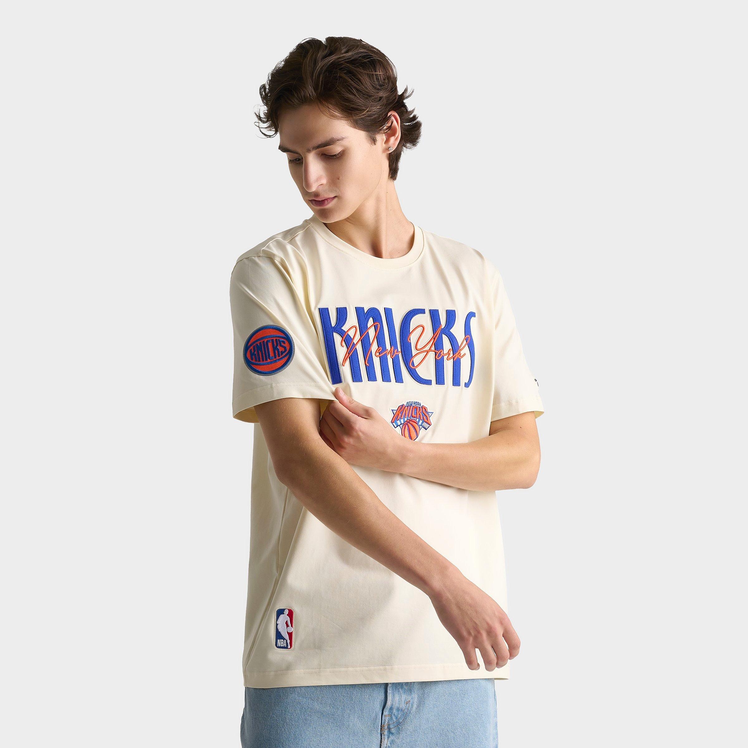 Pro Standard Mens New York Knicks NBA First Team T-Shirt in Cream Size: 2XL