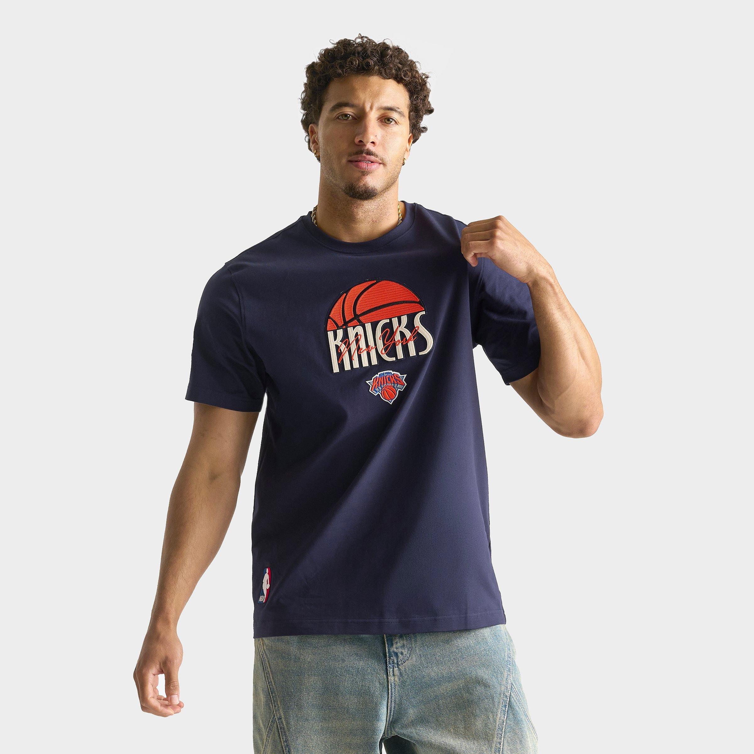 Pro Standard Mens New York Knicks NBA First Team T-Shirt in Midnight Size: Small