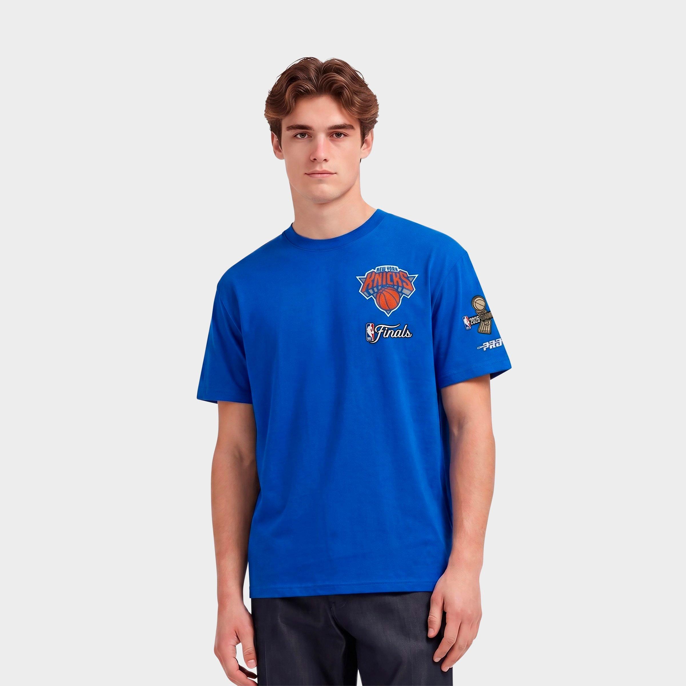 Pro Standard Men's New York Knicks NBA Championsip 2026 T-Shirt in Royal Blue Size: 2XL