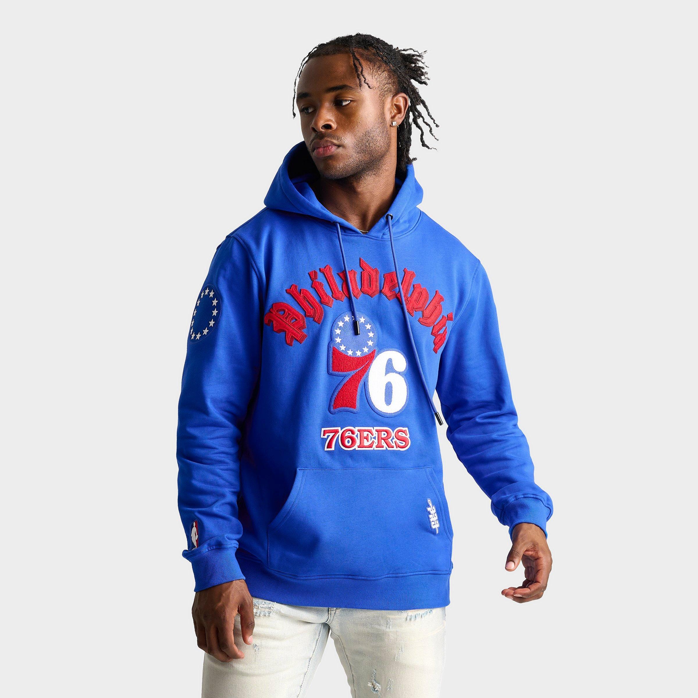 Pro Standard Men's Philadelphia 76ers NBA Old English Fleece Pullover Hoodie