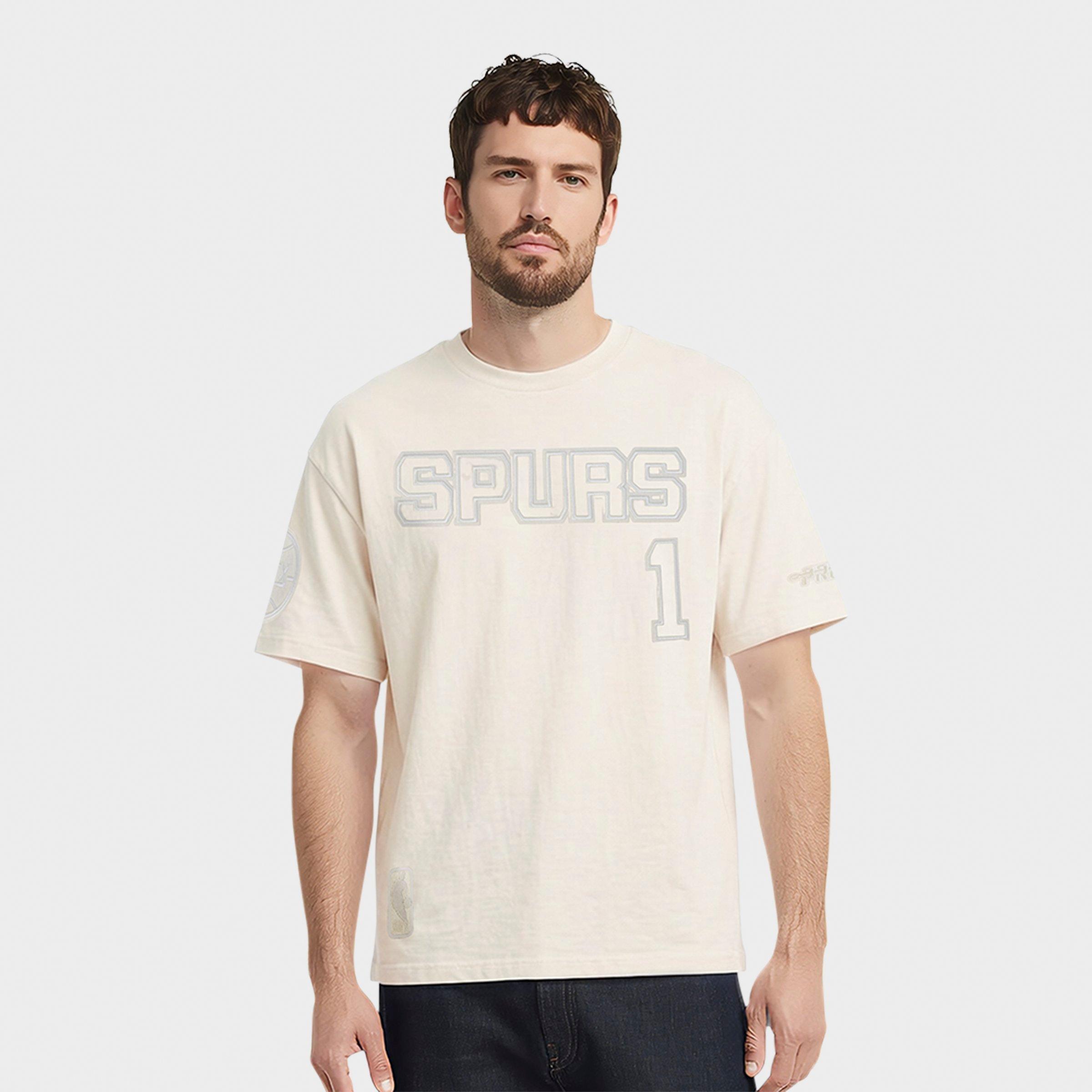 Pro Standard Mens Victor Wembanyama San Antonio Spurs NBA Neutral T-Shirt in Eggshell Size: XL
