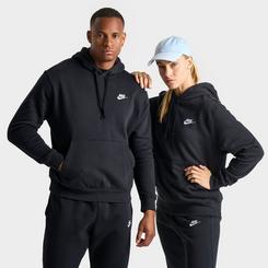 Nike Men's Sportswear Club Fleece Full-Zip Hoodie BV2645-071 - Charcoal Heather/Anthracite/White - L