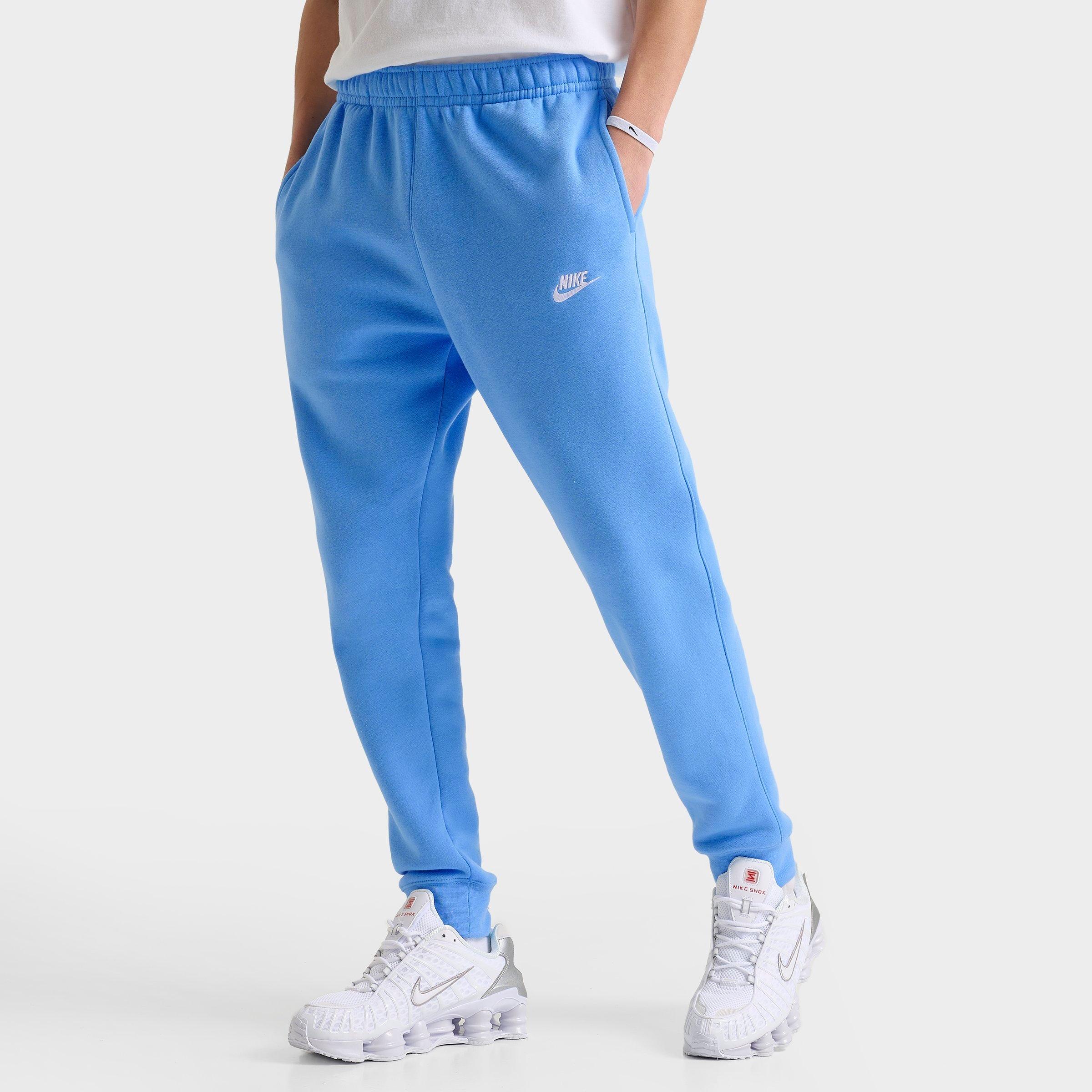 Nike Men's Sportswear Club Fleece Jogger Pants in University Blue/White Size: Medium