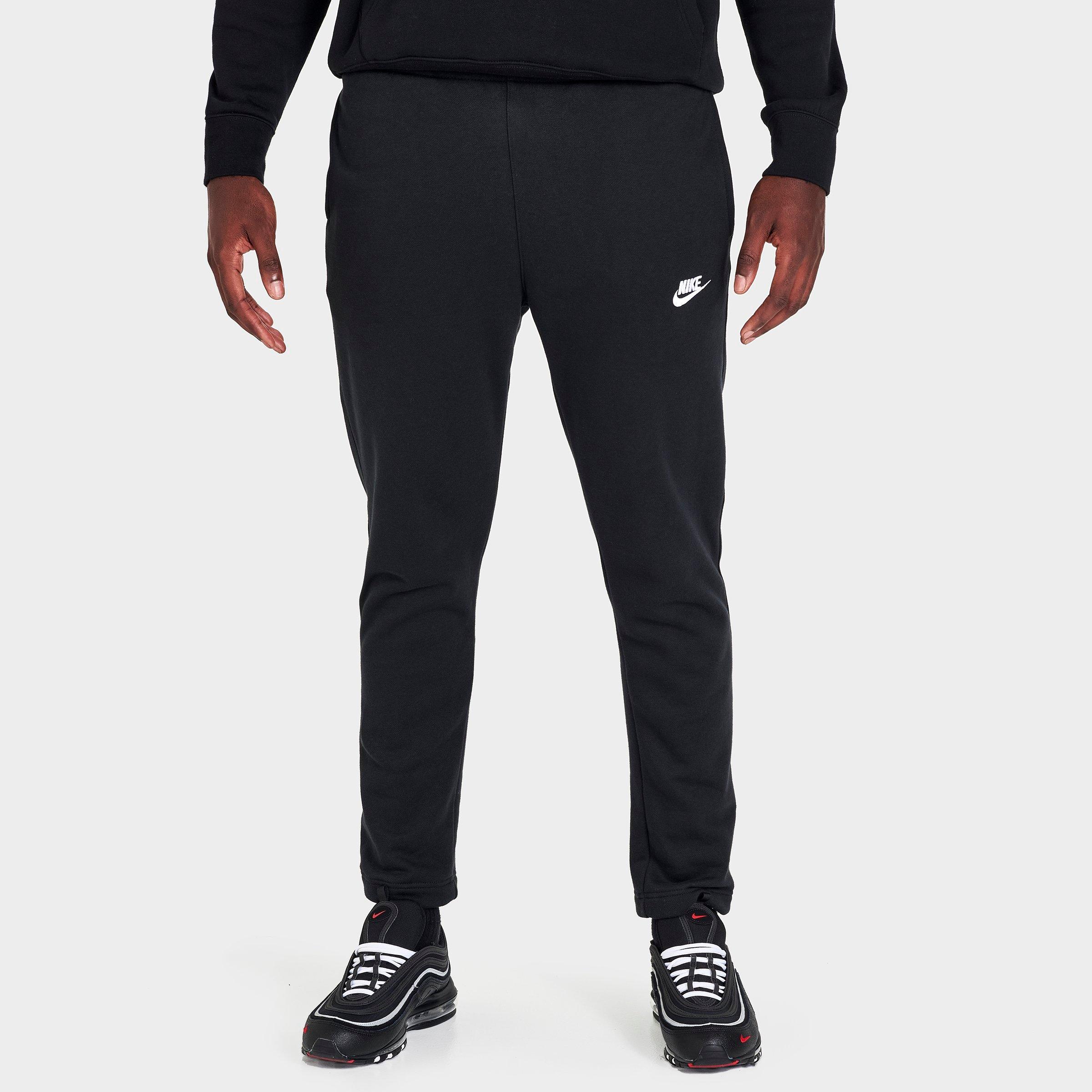 Nike Men's Sportswear Club Fleece Sweatpants in Black/White Size: XS