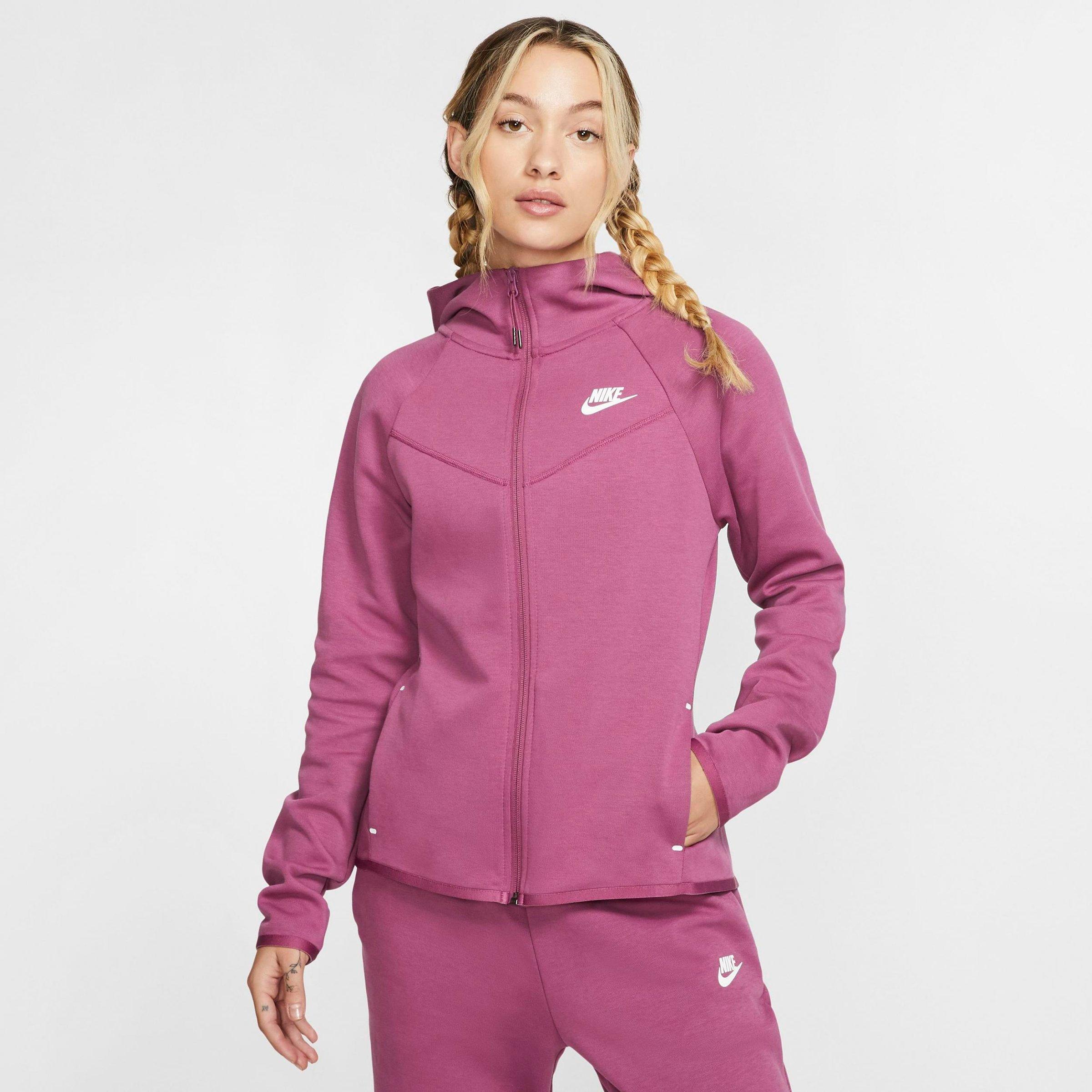 pink nike tech sweatsuit