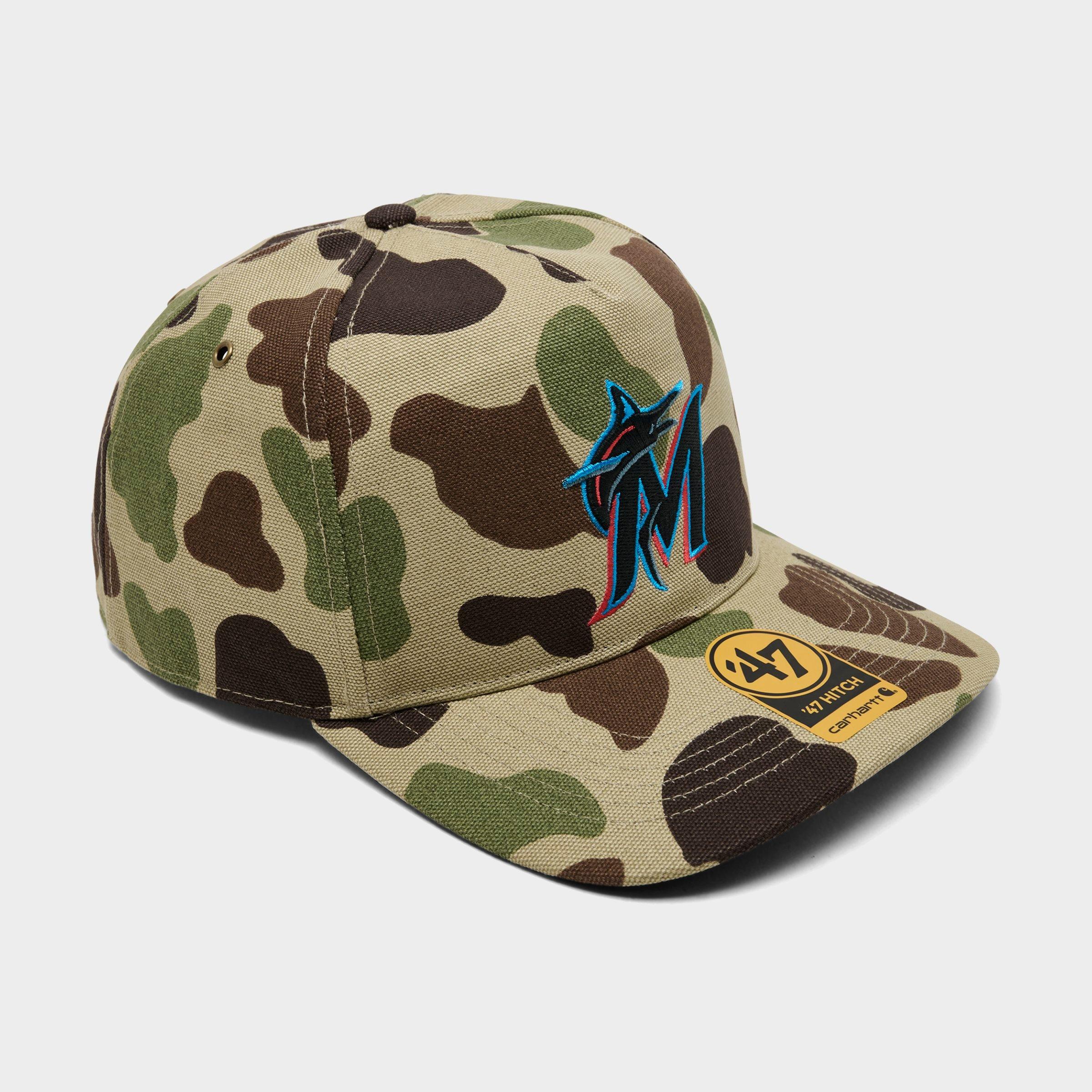47 Brand '47 x Carhartt Miami Marlins MLB Duck Camo HITCH Snapback Hat