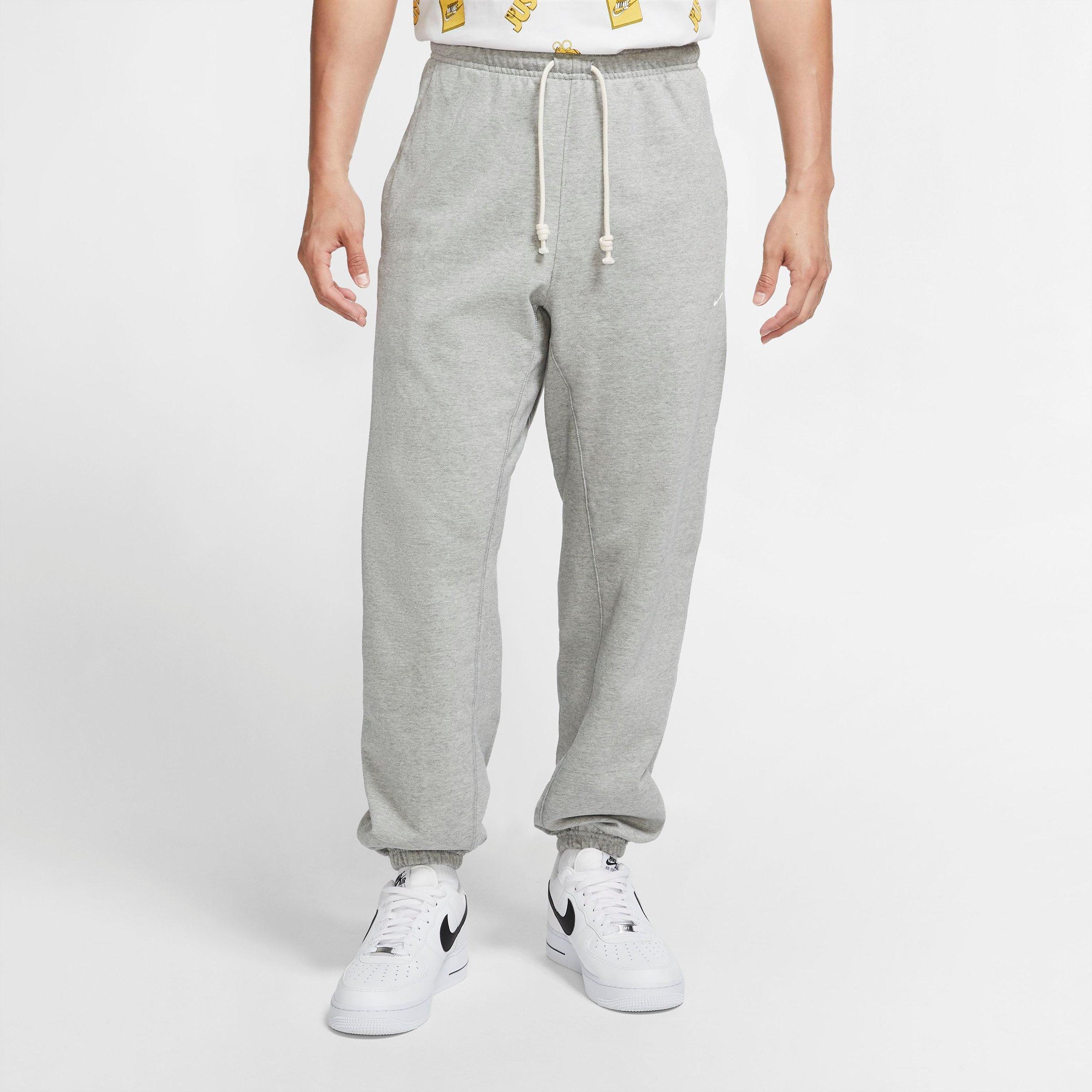 Nike Men's Standard Issue Jogger Pants in Dark Grey Heather/Pale Ivory Size: Small