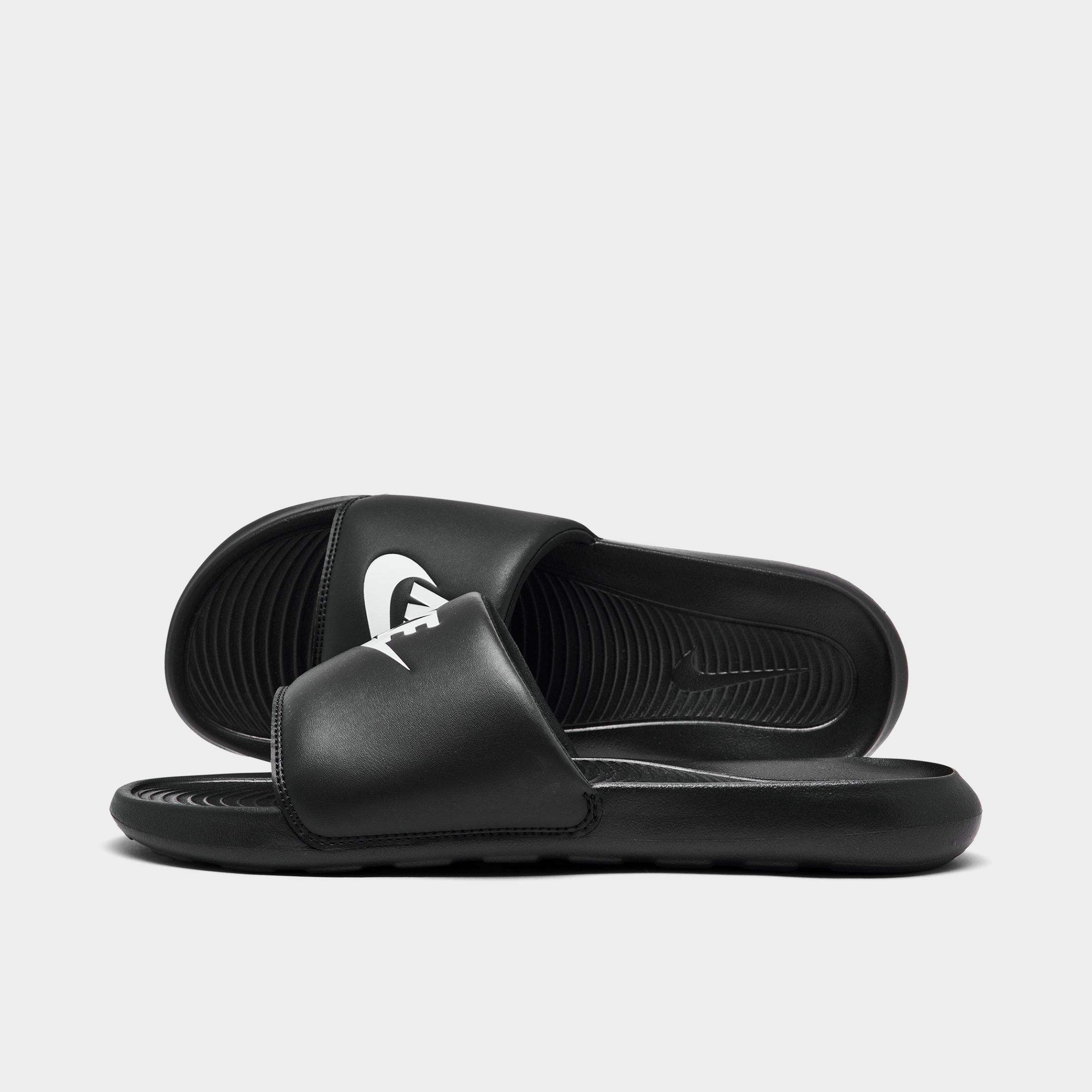 Nike Men's Victori One Slide Sandals in Black/White Size: 7