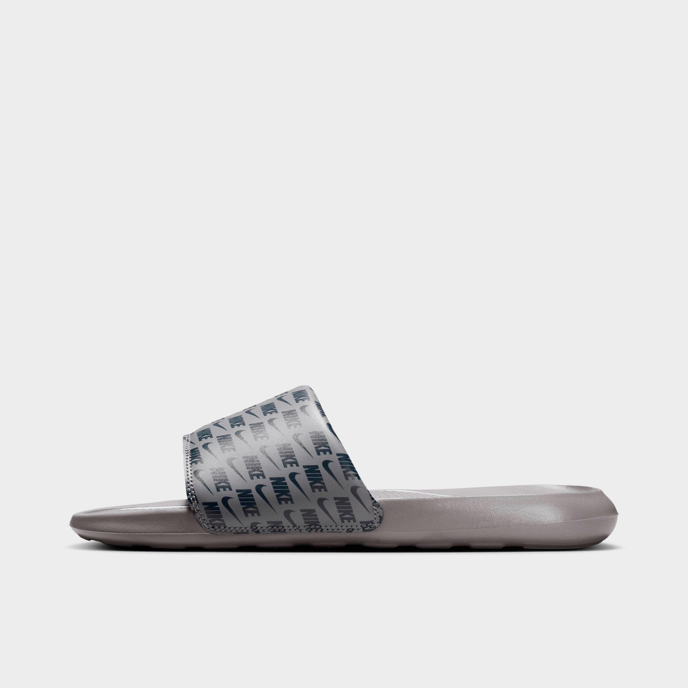 Nike Men's Victori One Print Slide Sandals in Pencil Point/Anthracite Size: 8.0