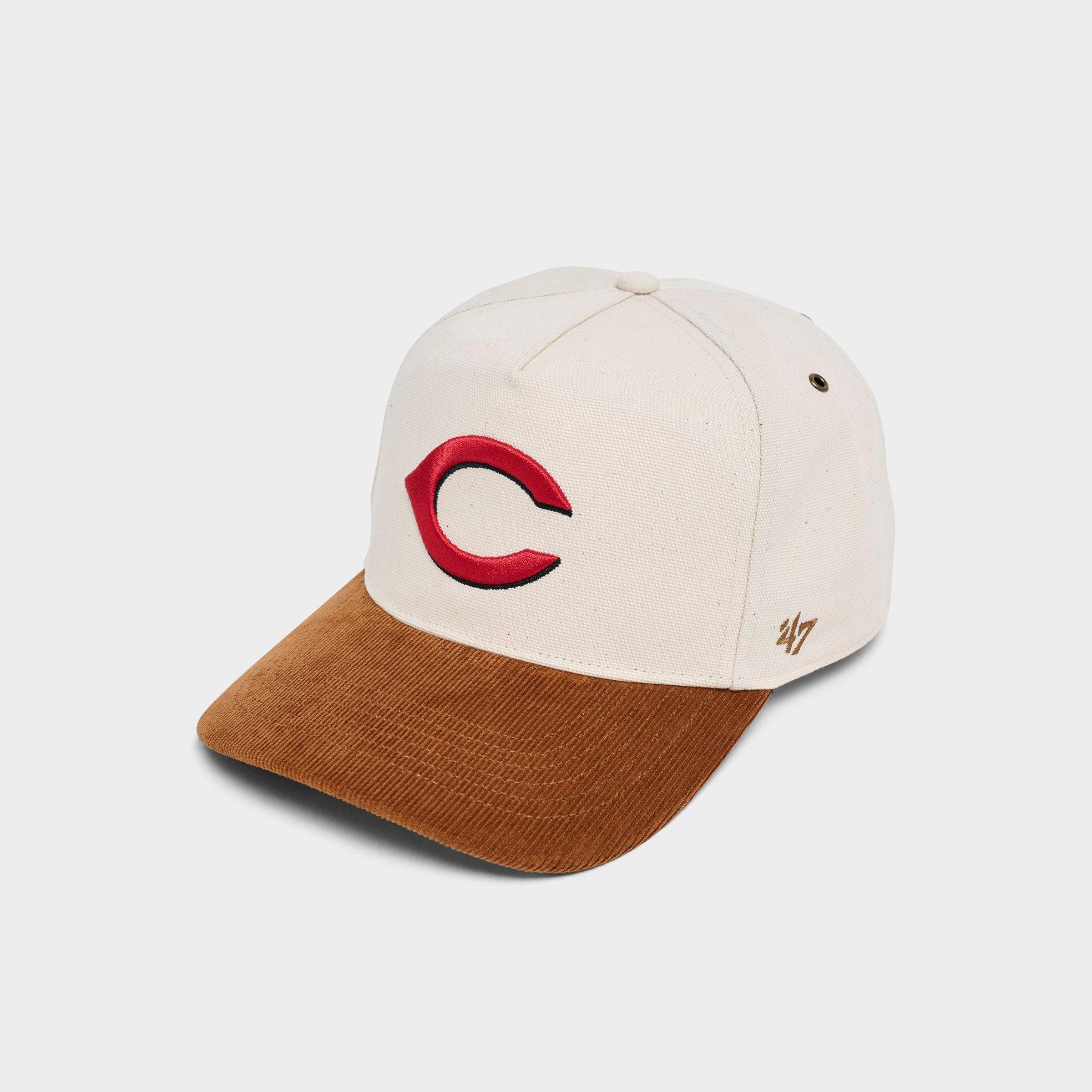 47 Brand '47 x Carhartt Cincinnati Reds MLB Undyed HITCH Snapback Hat in Natural/Brown