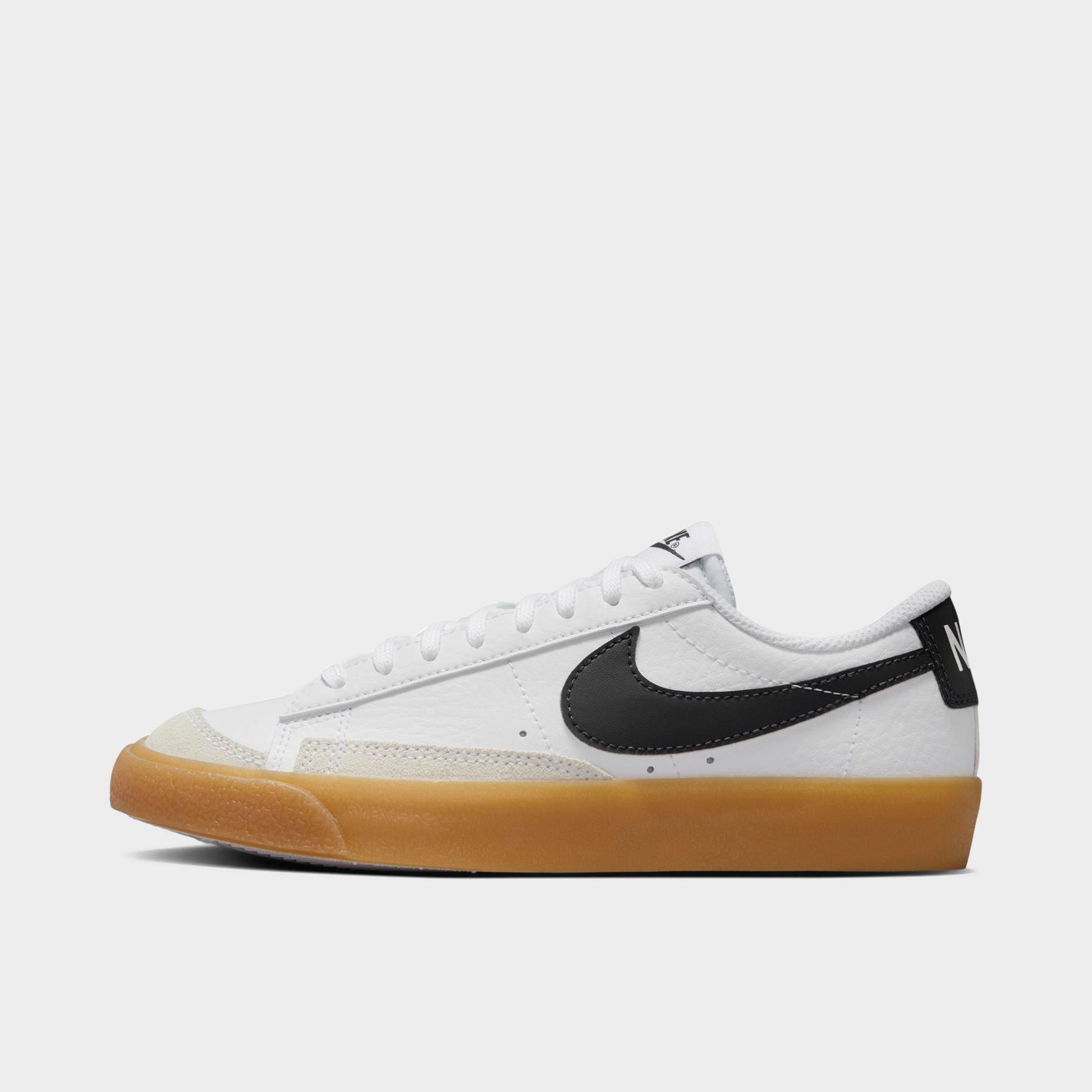Nike Big Kids Blazer Low '77 Casual Shoes in WHITE/ANTHRACITE-GUM Size: 5.0