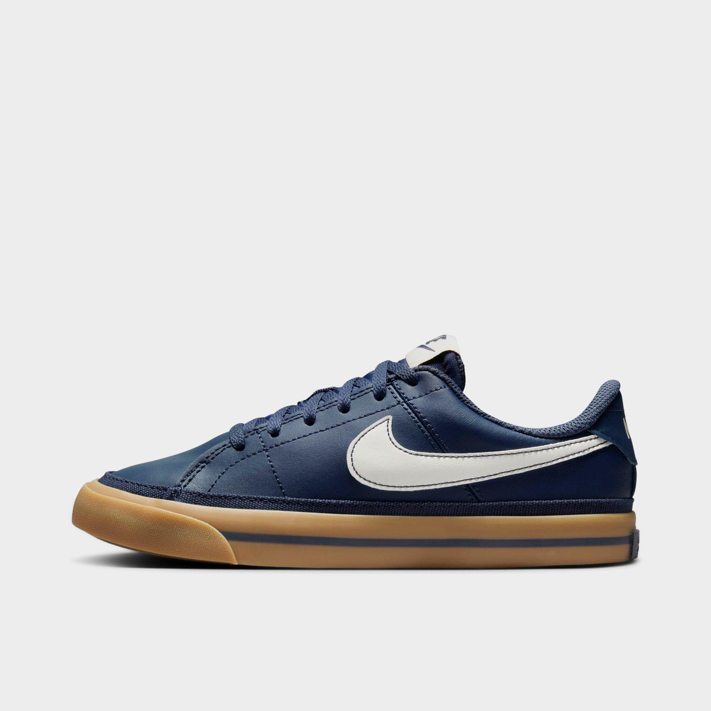 Nike Big Kids Court Legacy Casual Shoes in THUNDER BLUE/SAIL-GU Size: 4.0