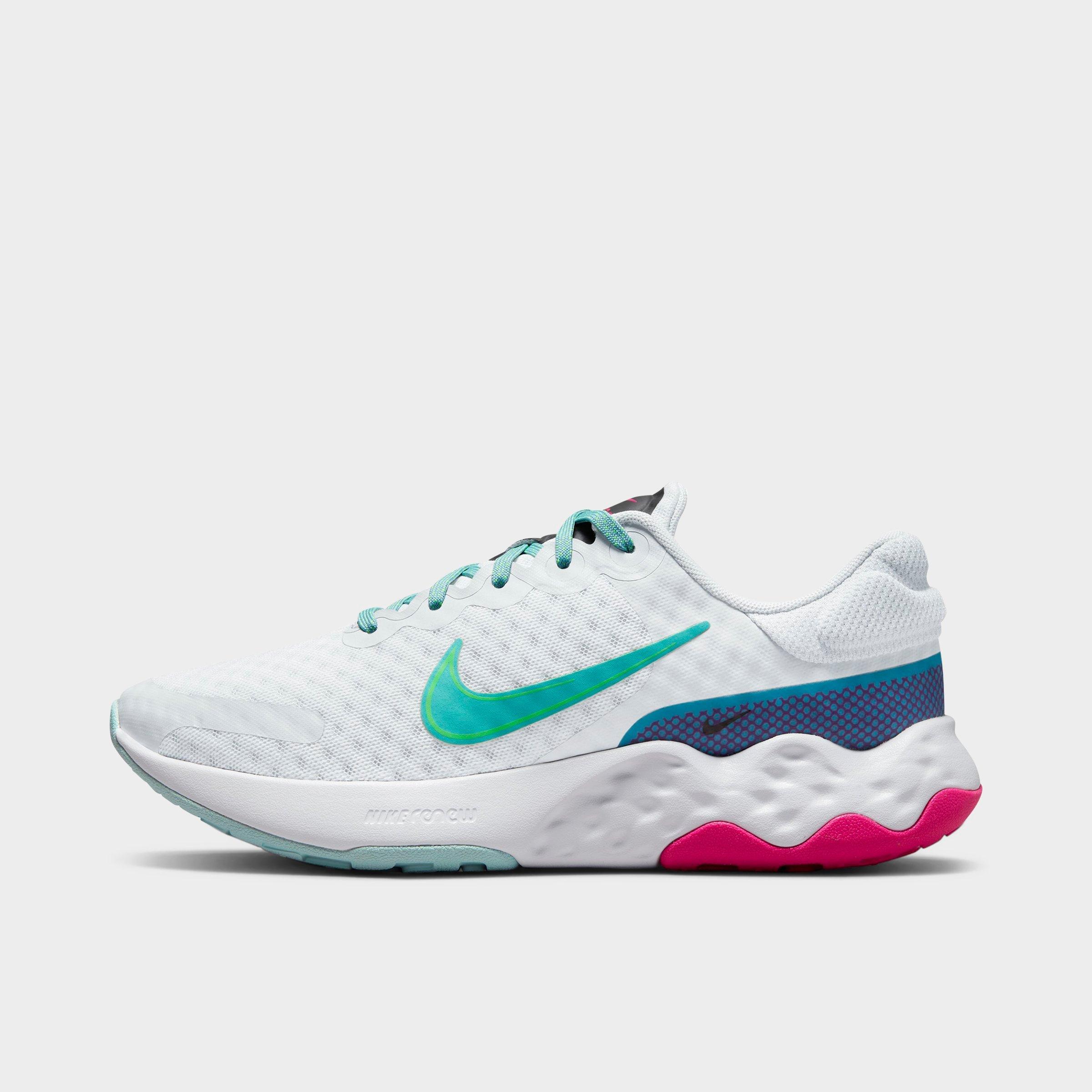 Nike Women's Renew Ride 3 Road Running Shoes in Photon Dust/Washed Teal/Ocean Cube Size: 7.5