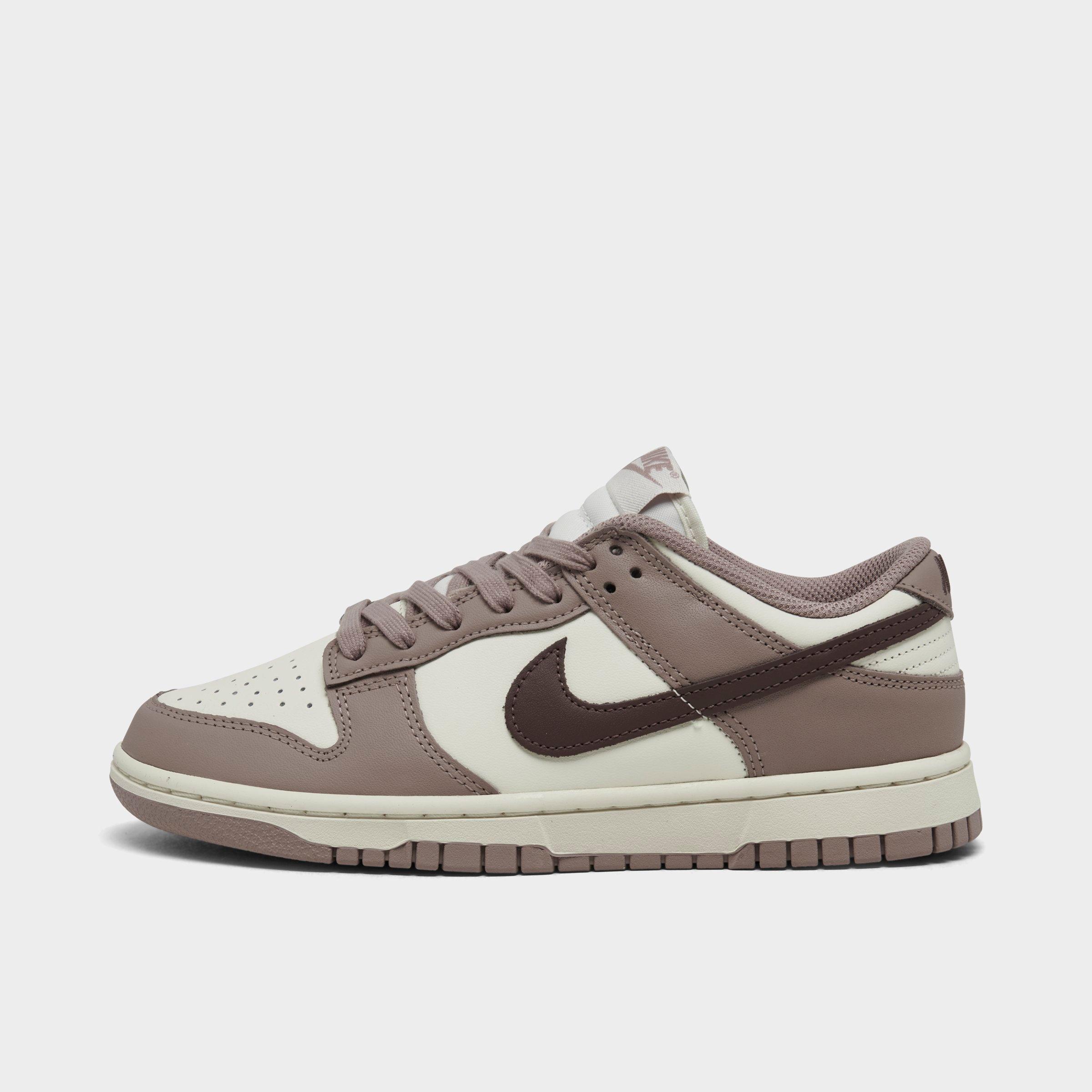 Nike Women's Dunk Low Retro Casual Shoes in Sail/Plum Eclipse/Diffused Taupe Size: 9.5