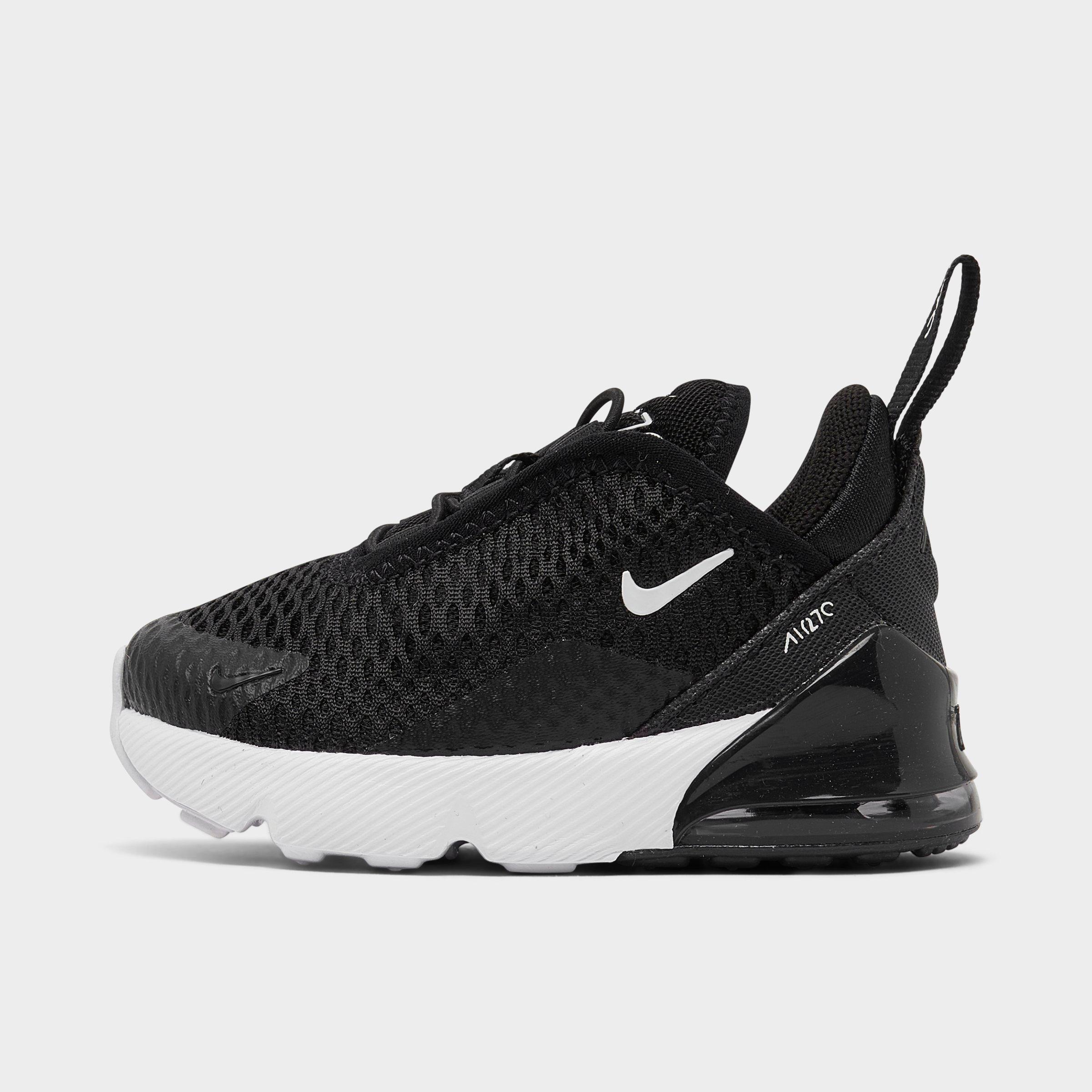 Nike Kids Toddler Air Max 270 Casual Shoes in Black/White/Anthracite Size: 4