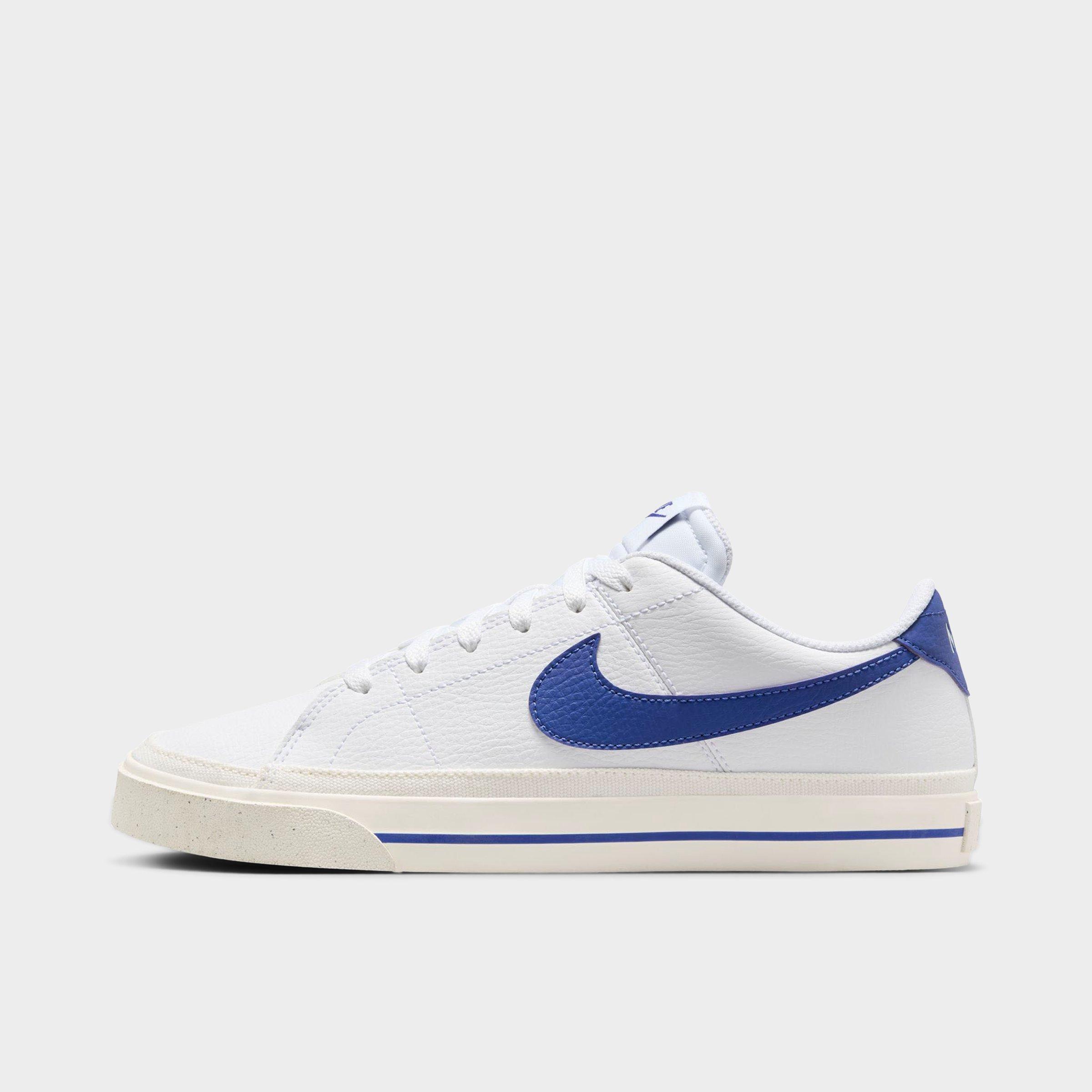 Nike Women's Court Legacy Next Nature Casual Shoes in WHITE/DEEP NIGHT-SAI Size: 5.0
