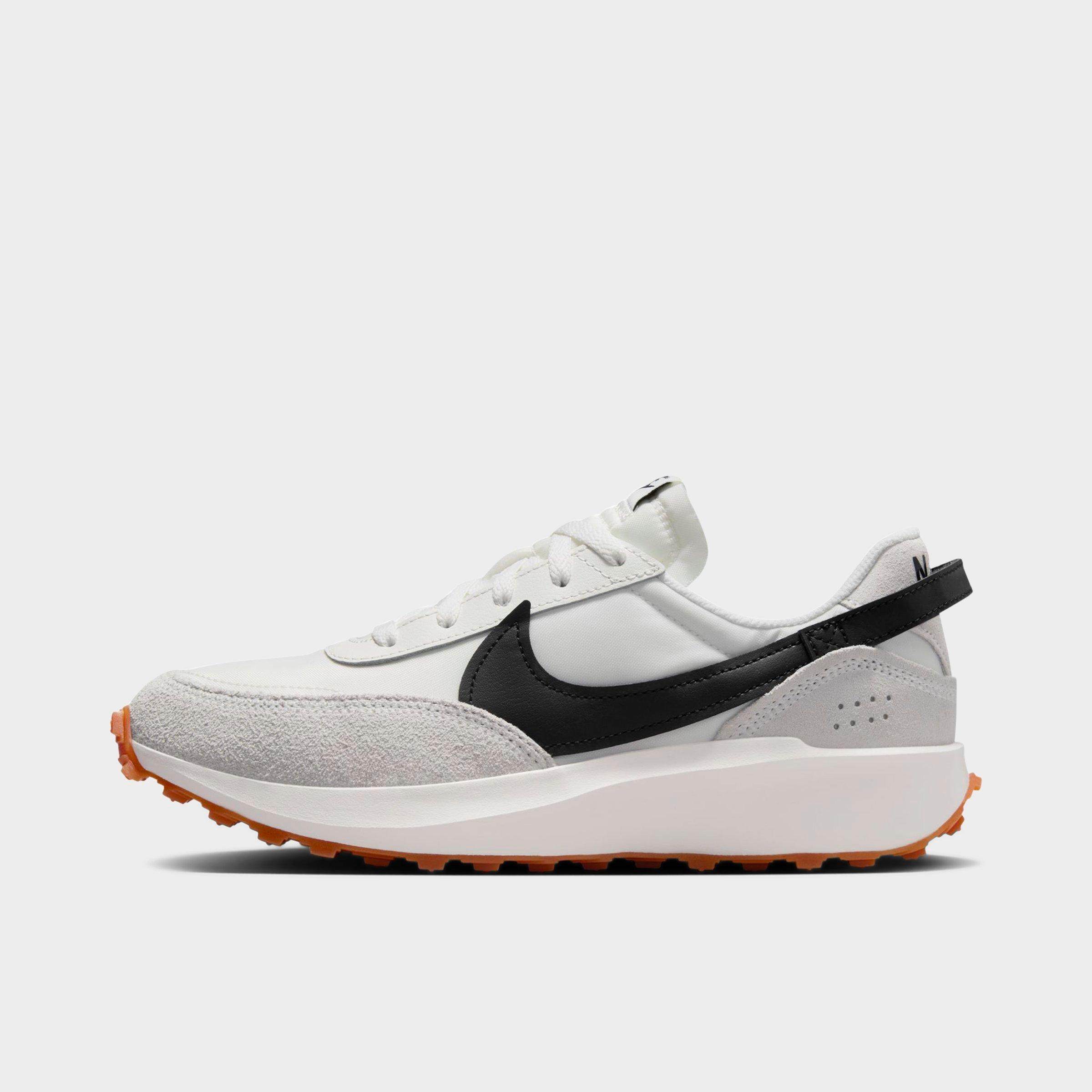 Nike Women's Waffle Debut Casual Shoes in Sail/Black/Gum Medium Brown Size: 6.0
