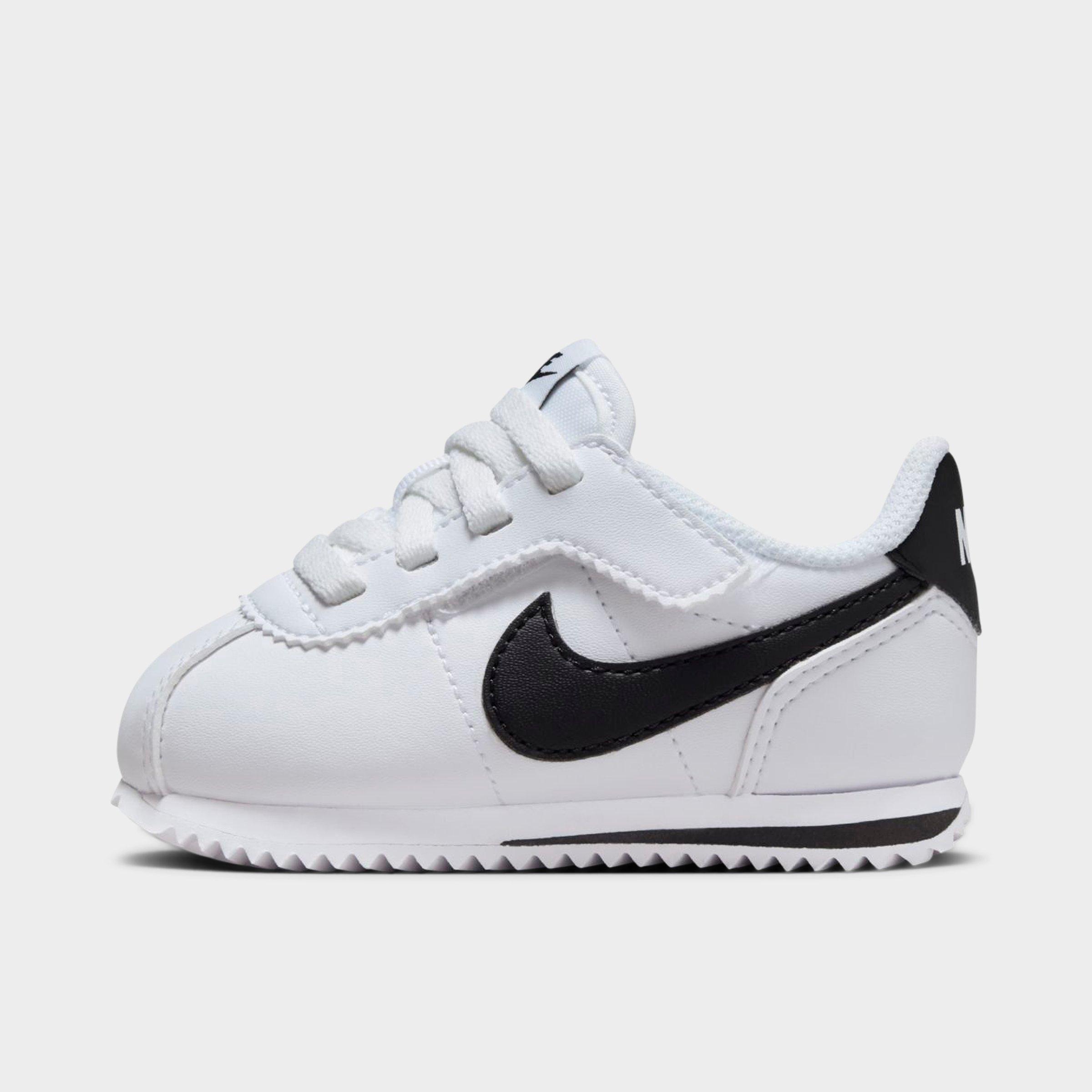 Nike Kids Toddler Cortez EasyOn Casual Shoes (2C-7C) in White/Black Size: 4.0