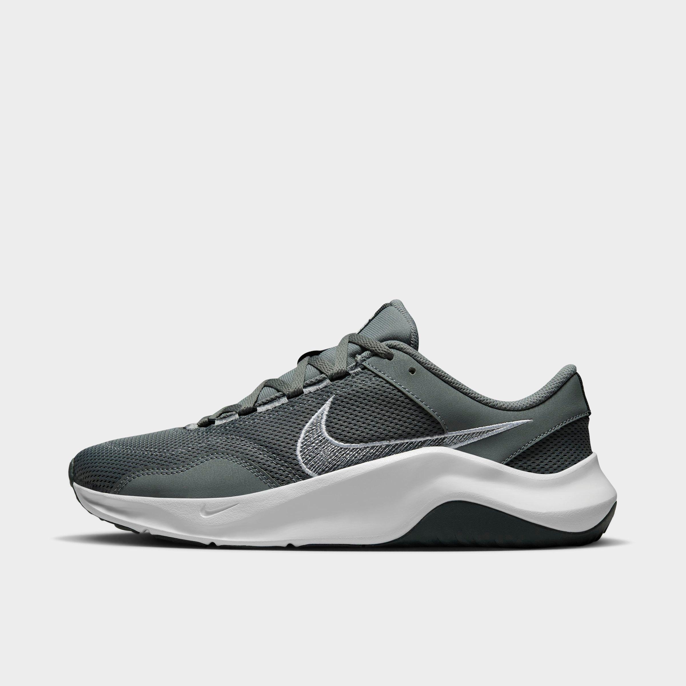 Nike Men's Legend Essential 3 Next Nature Training Shoes in Smoke Grey/Dark Smoke Grey/White Size: 8.0