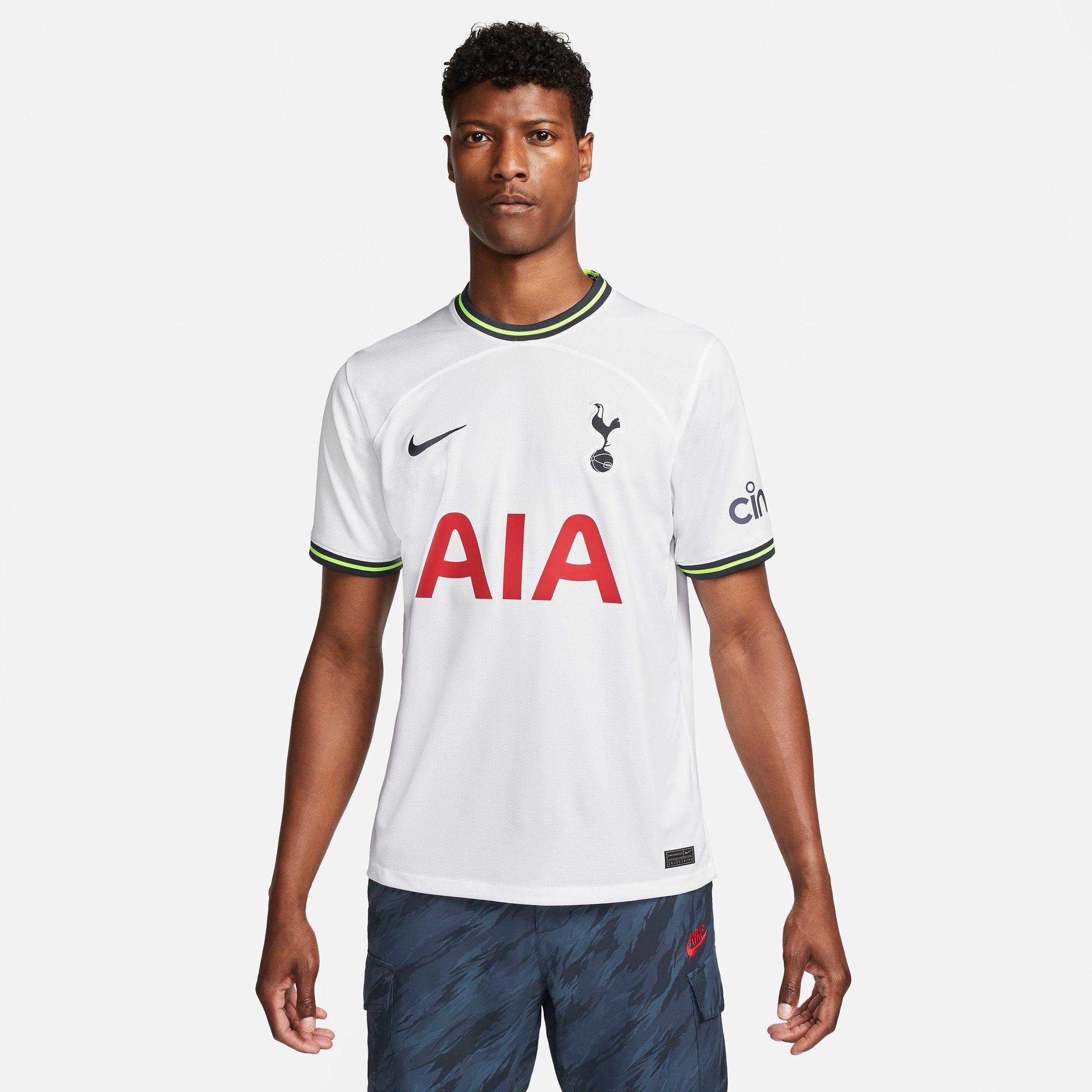Nike Men's Tottenham Hotspur Dri-FIT 2022-23 Stadium Home Soccer Jersey in White/Binary Blue Size: Small