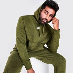 Men's Nike Sportswear Club Allover Print Pullover Hoodie