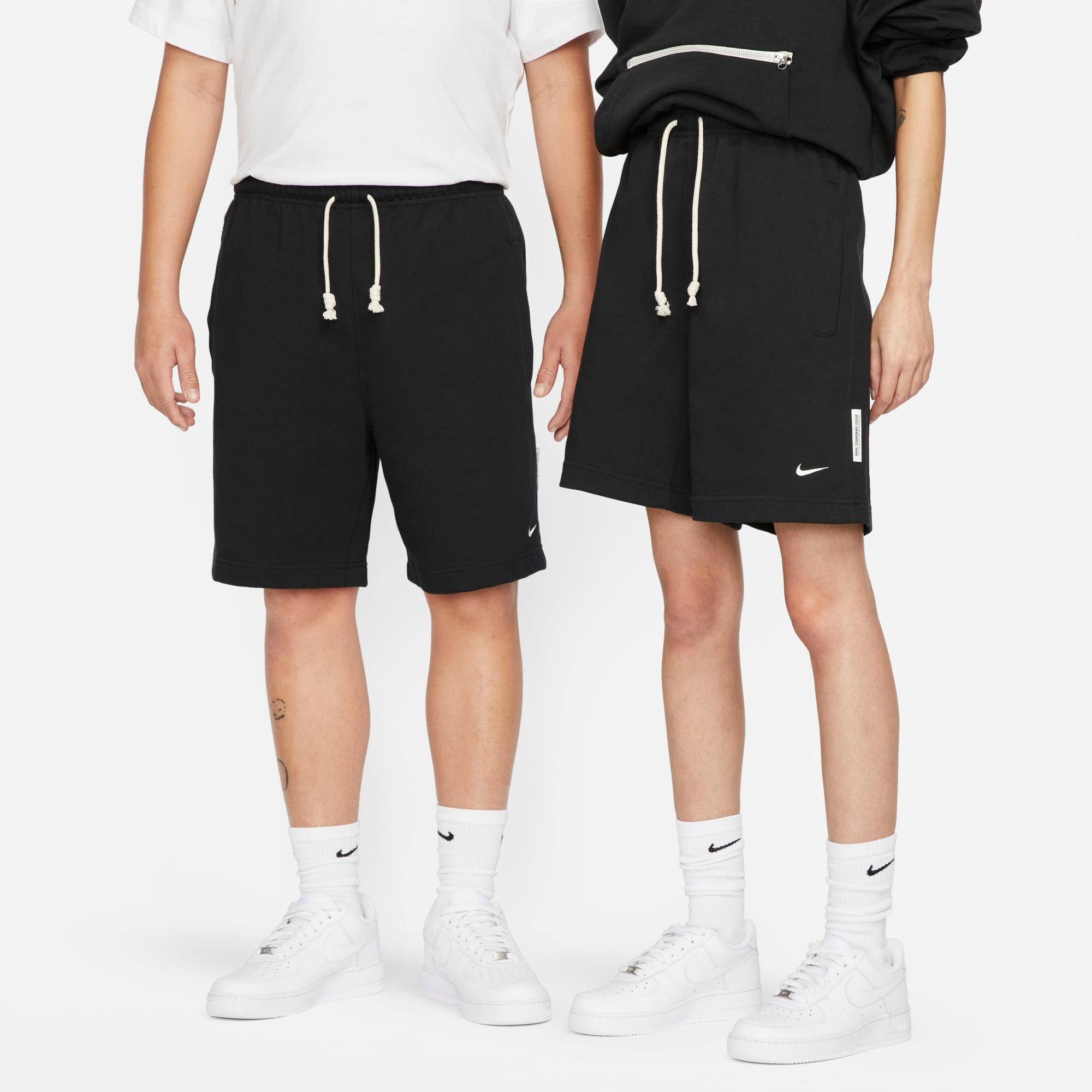 Nike Men's Dri-FIT Standard Issue French Terry Shorts in Black/Pale Ivory Size: XL