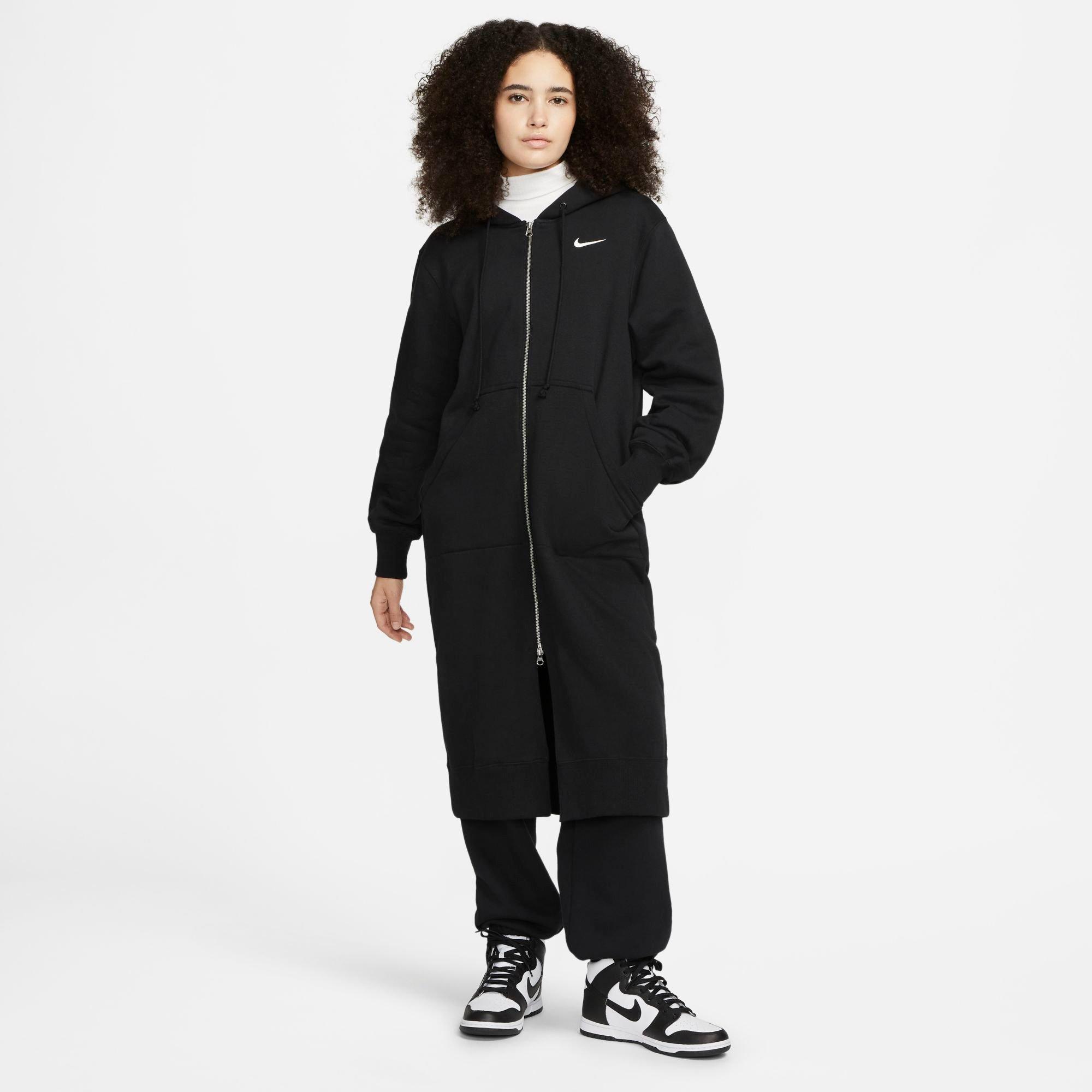 NEW Women's Sz S Nike Sportswear Phoenix Fleece Long Full-Zip Hoodie  DQ5745-063