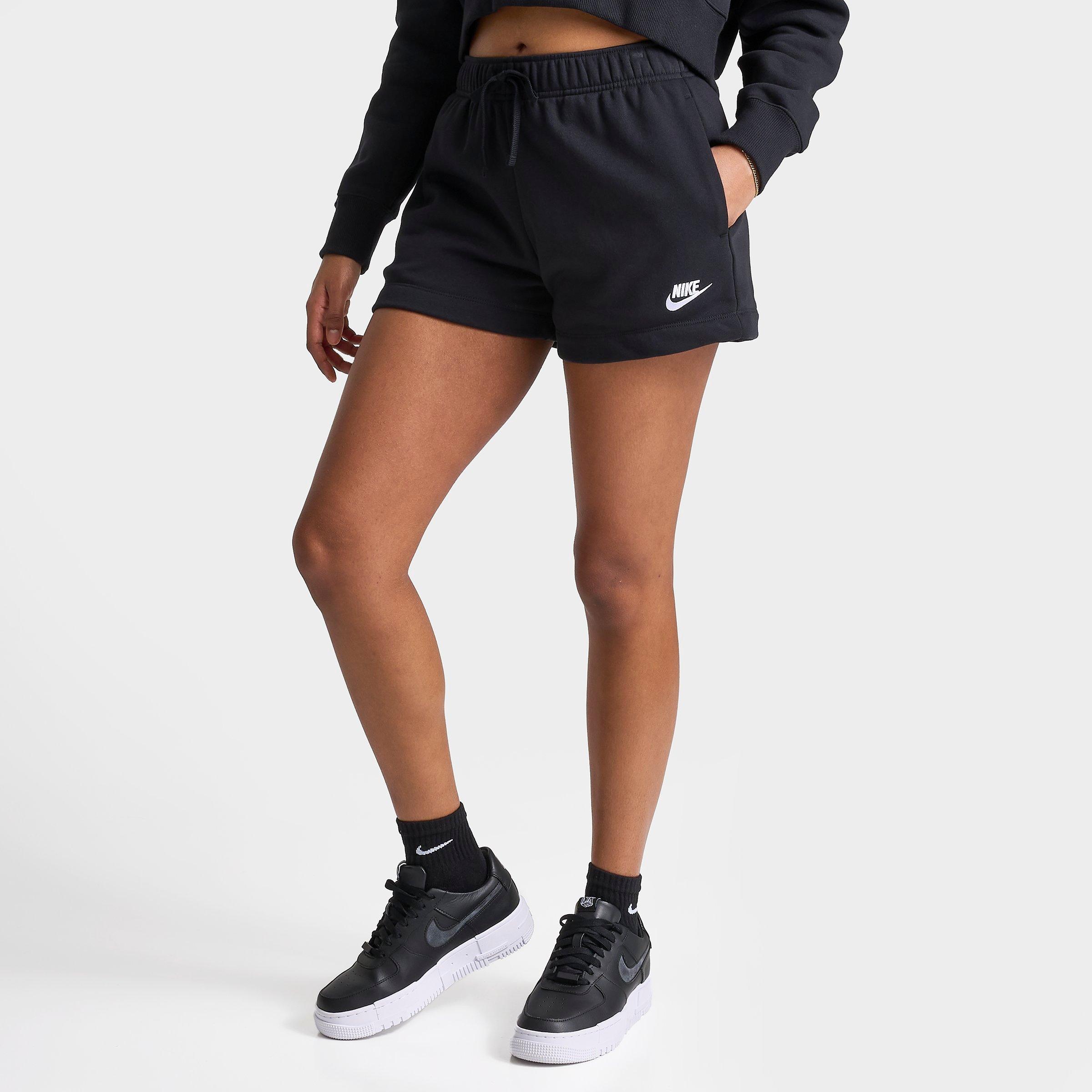 Nike Women's Sportswear Club Fleece Mid-Rise Shorts in Black Size: XS