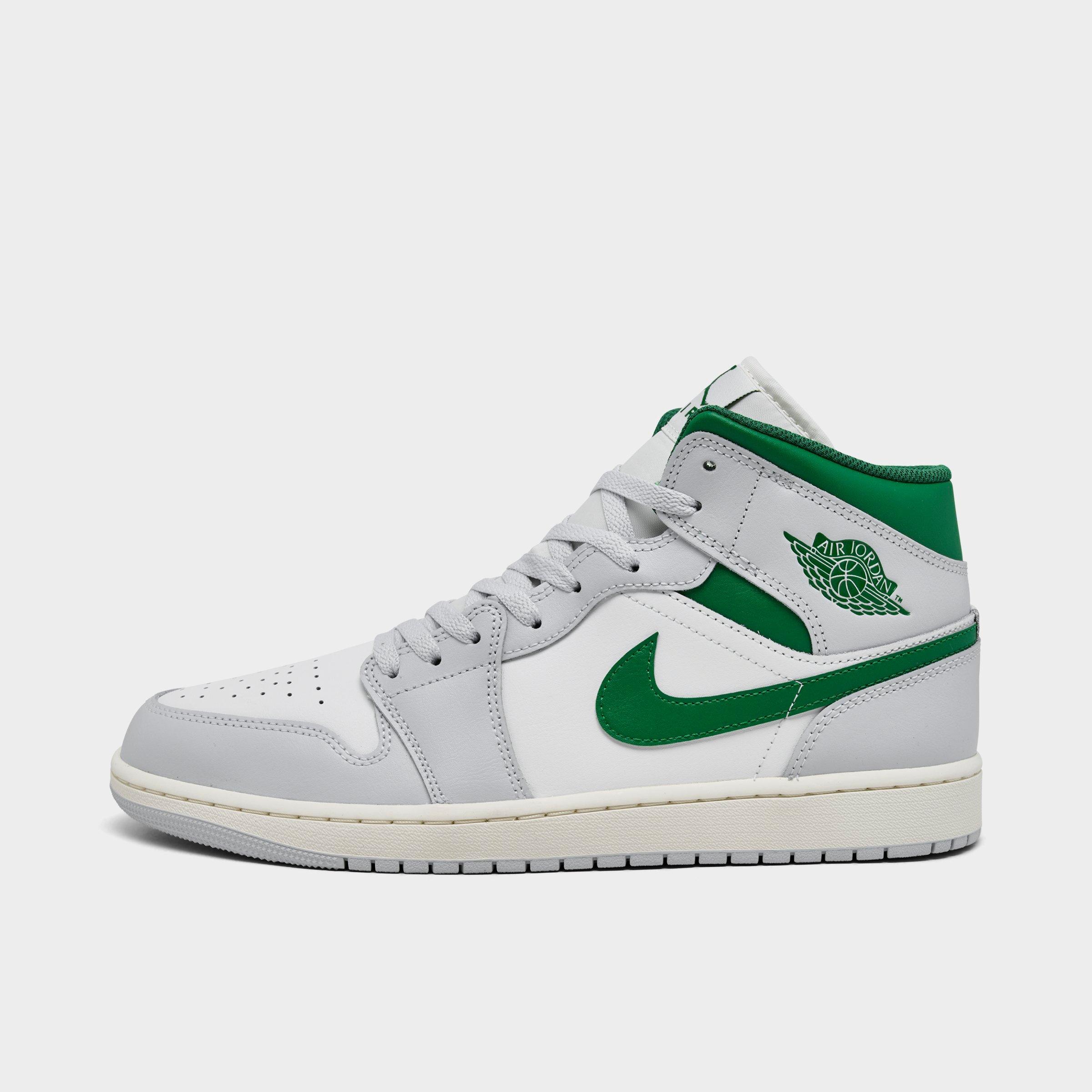 Jordan Men's Air Retro 1 Mid Casual Shoes in Summit White/Pure Platinum/Sail Size: 8.0