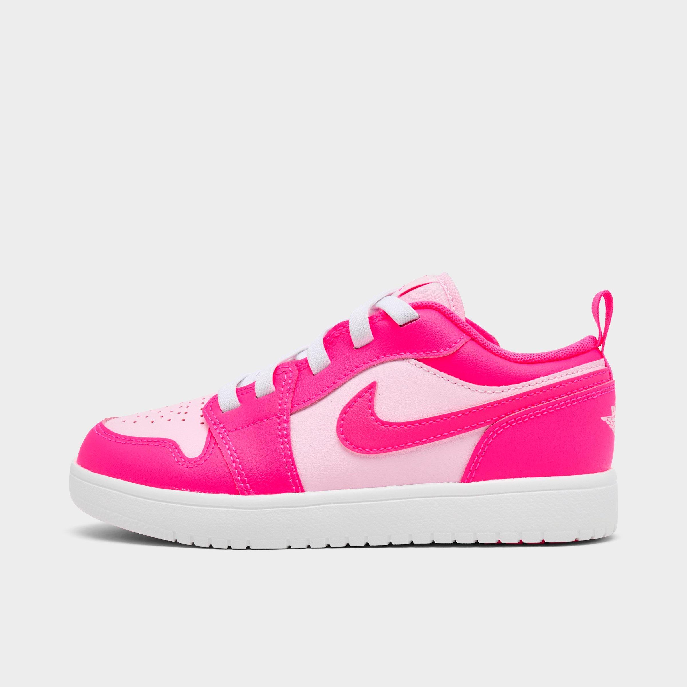 Jordan Girls Toddler Air Retro 1 Low Alt Casual Shoes in Pink Foam/Hyper Pink/Summit White