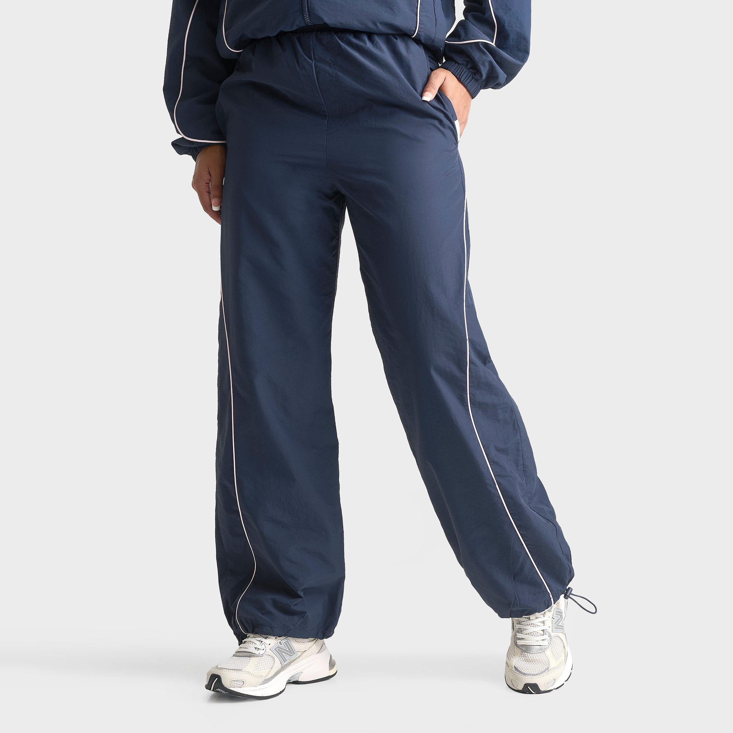 DAILYSZN Women's V2 Piped Woven Pants in Navy/Pink Size: Small