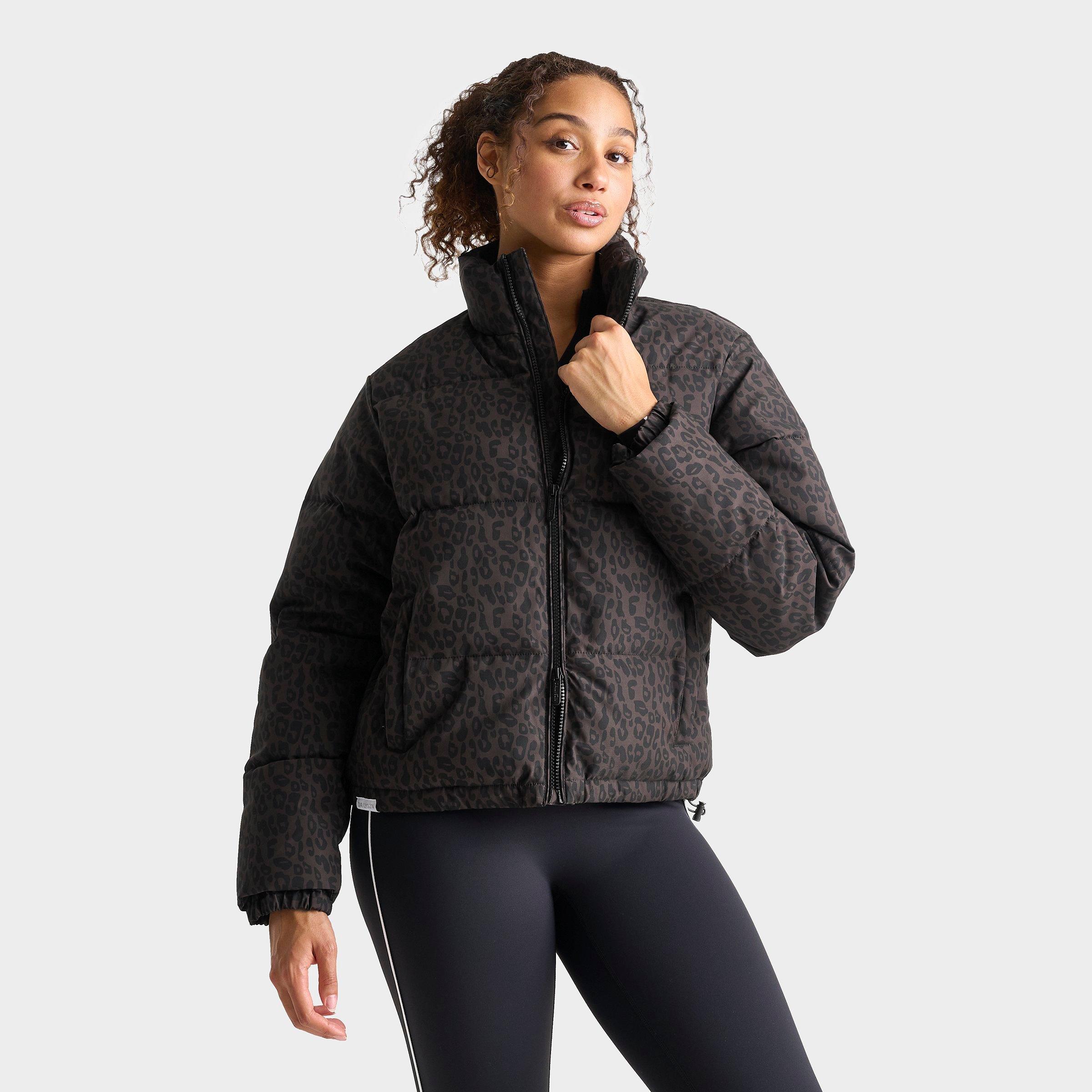 DAILYSZN Women's Printed Full-Zip Puffer Jacket