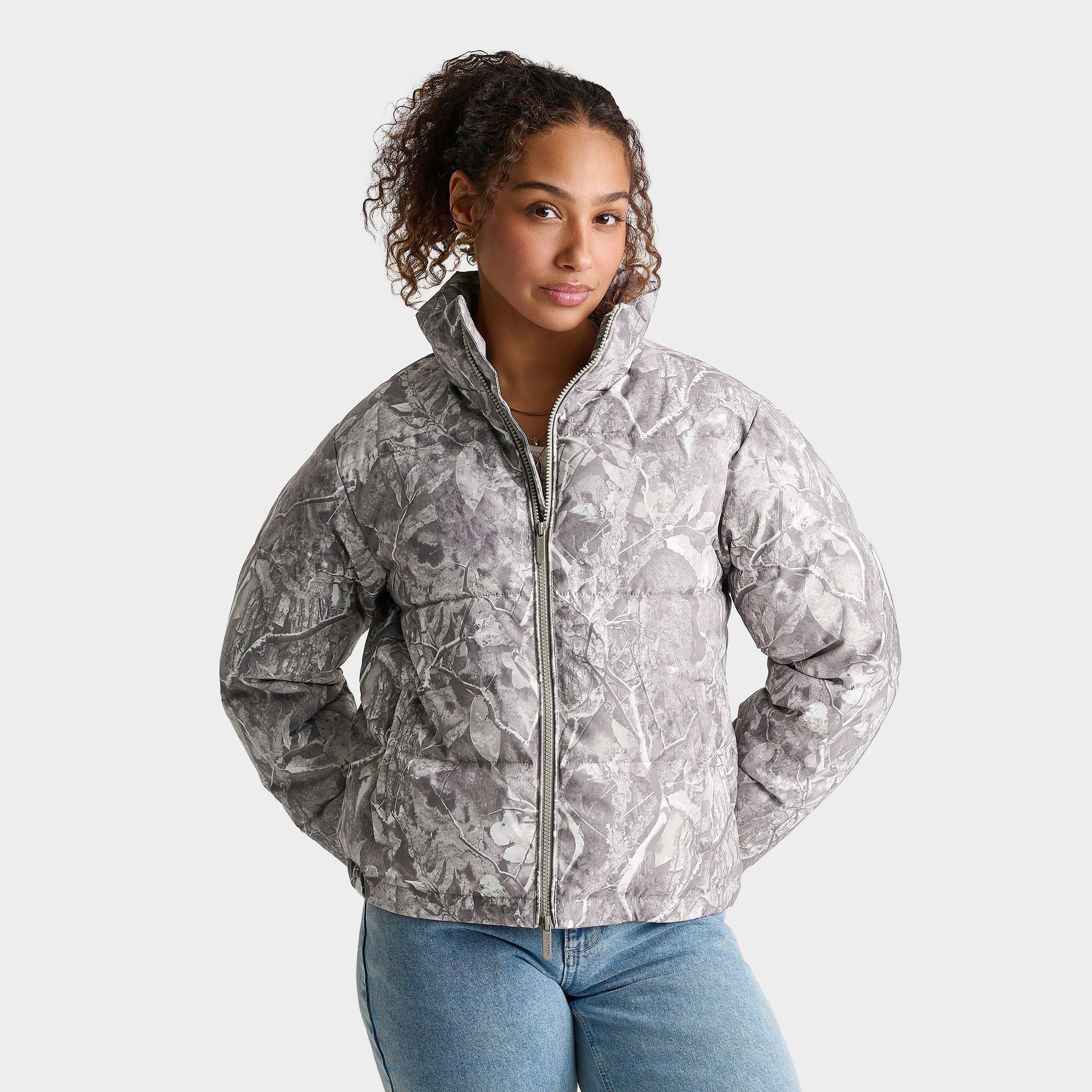 DAILYSZN Women's Printed Full-Zip Puffer Jacket