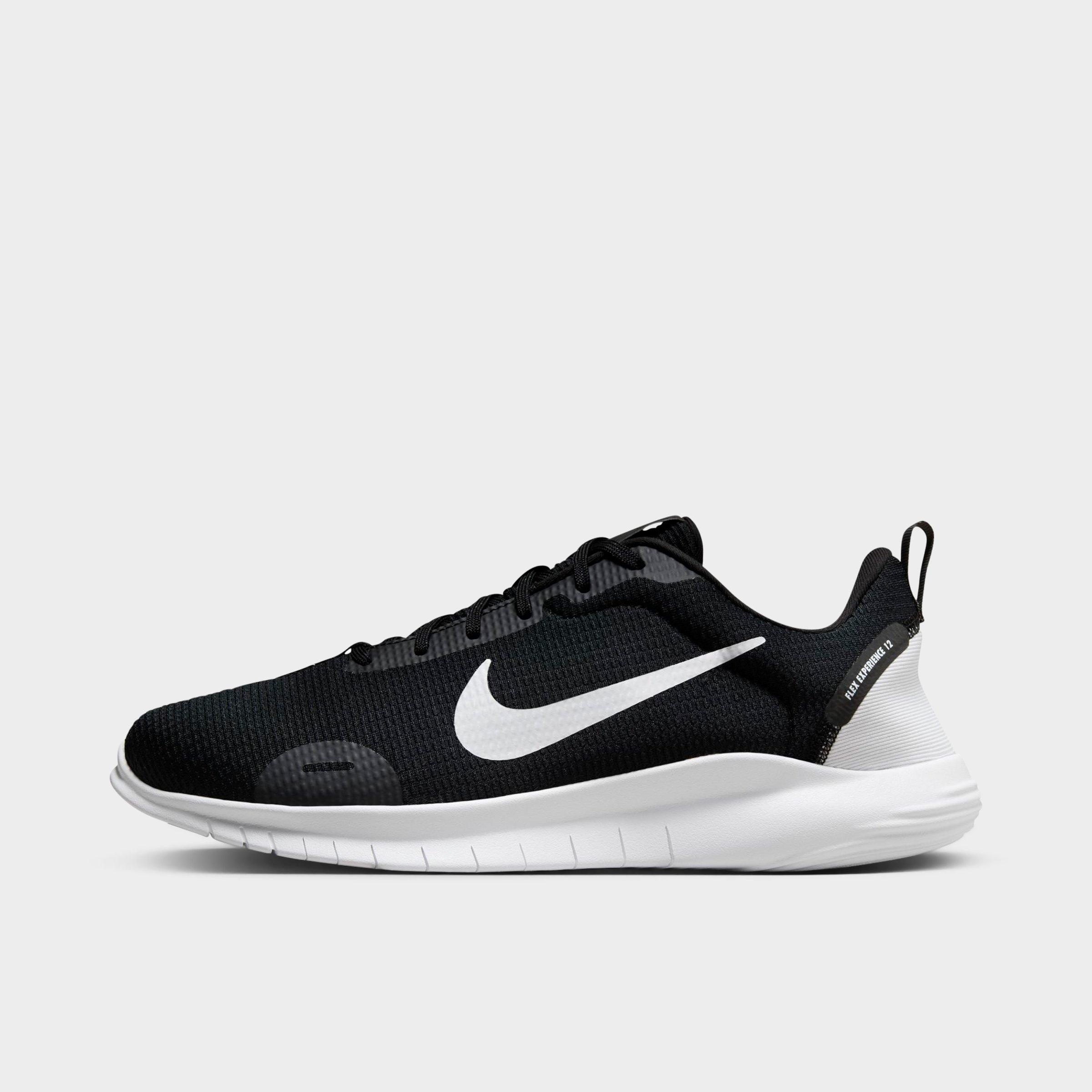 Nike Men's Flex Experience Run 12 Running Shoes (Extra Wide Width) in Black/Dark Smoke Grey/White Size: 6