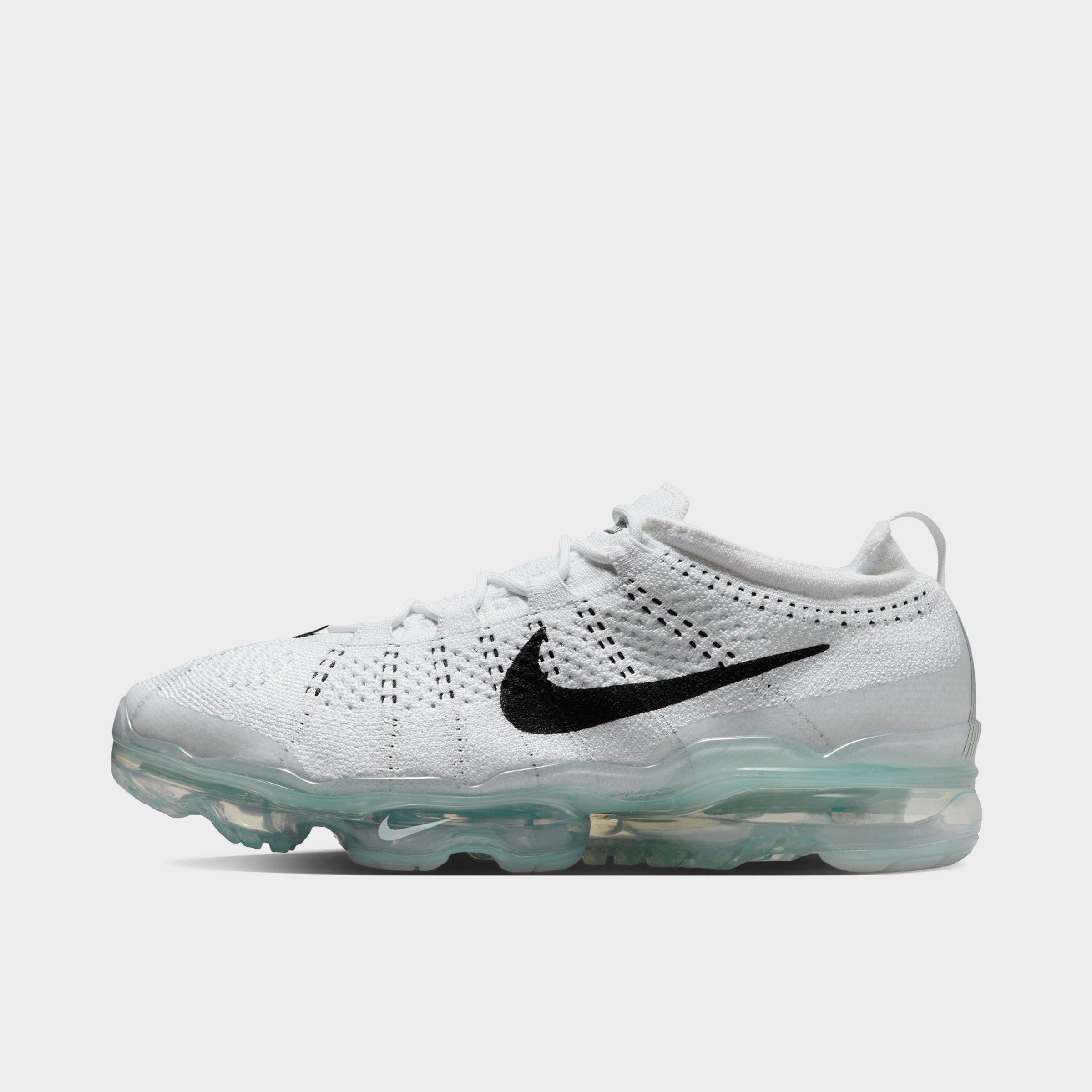 Nike Men's Air VaporMax 2023 Flyknit Running Shoes in White/Pure Platinum Size: 7