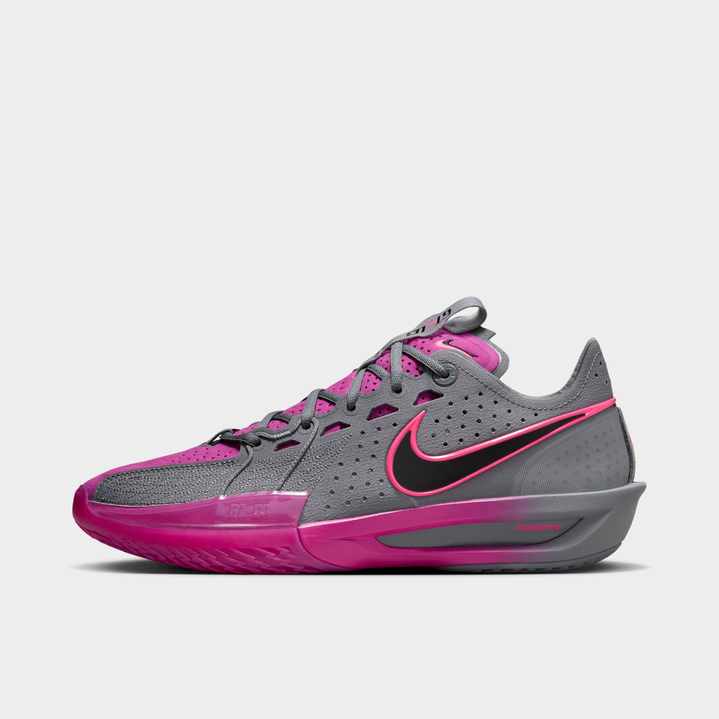 Nike Men's G. T. Cut 3 Basketball Shoes in Smoke Grey/Hot Fuchsia/Hyper Pink Size: 8.0