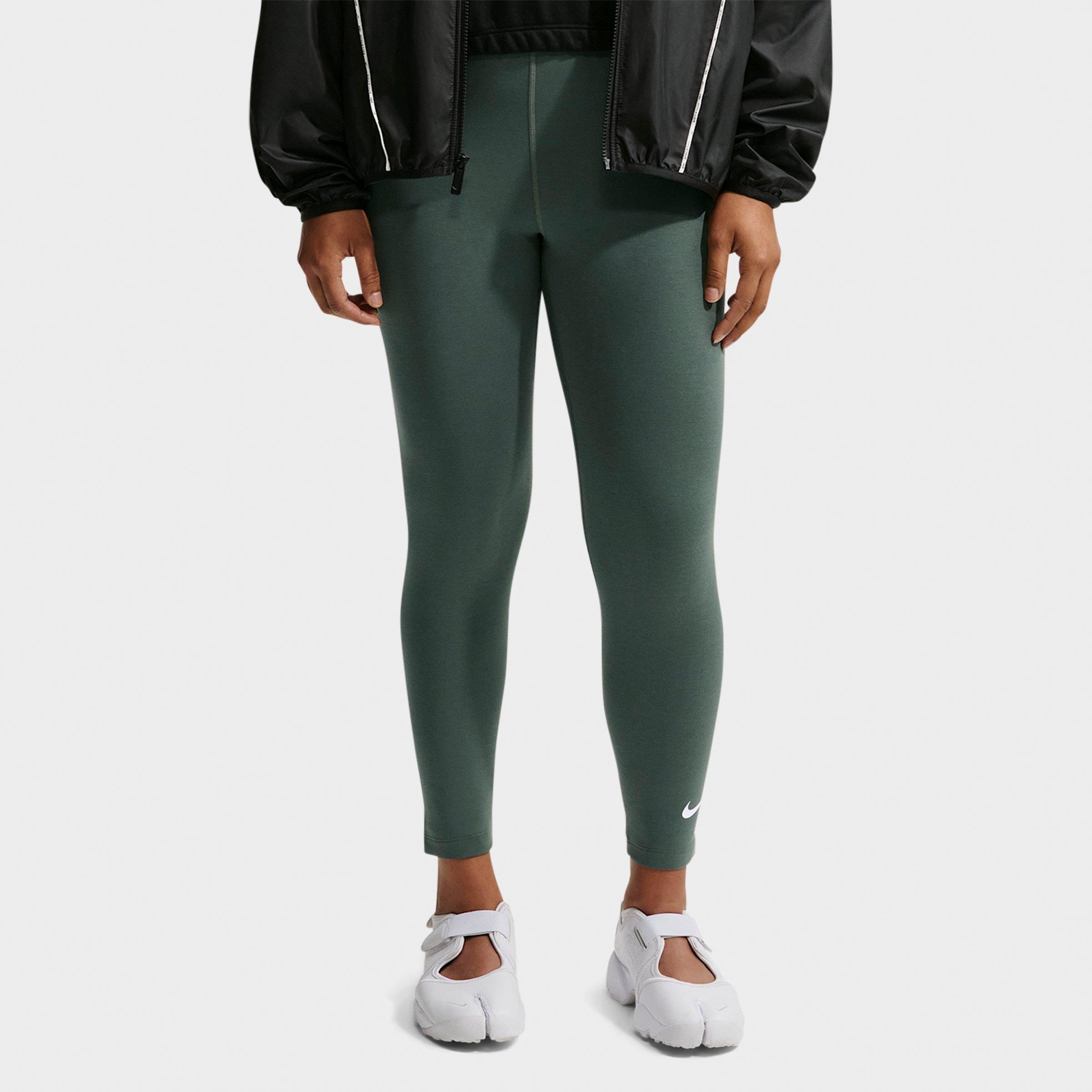 Nike Women's Sportswear Classic High-Waisted 7/8 Leggings in Camo Green/White Size: Medium