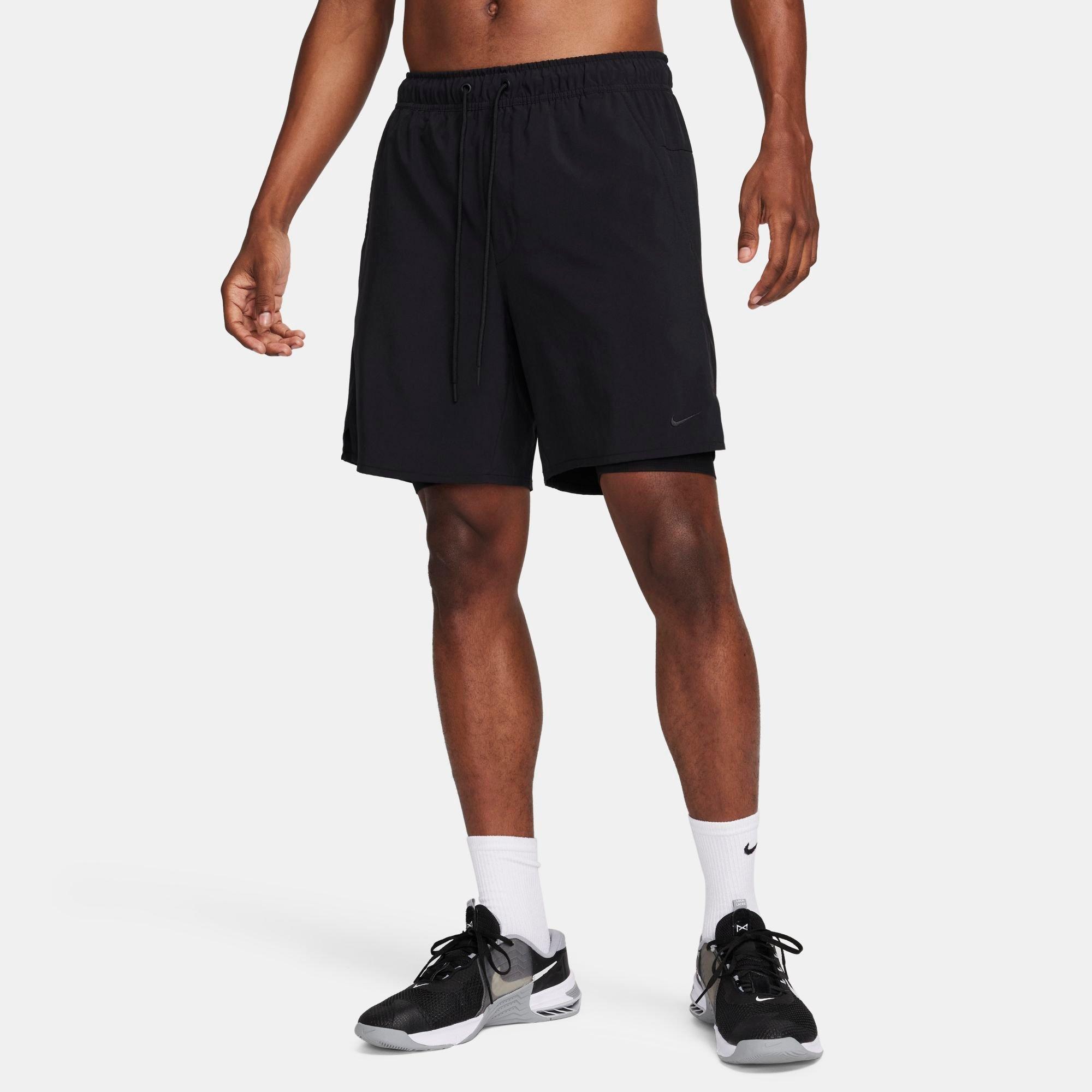 Nike Men's Unlimited Dri-FIT 2-in-1 7" Versatile Shorts in Black Size: Small