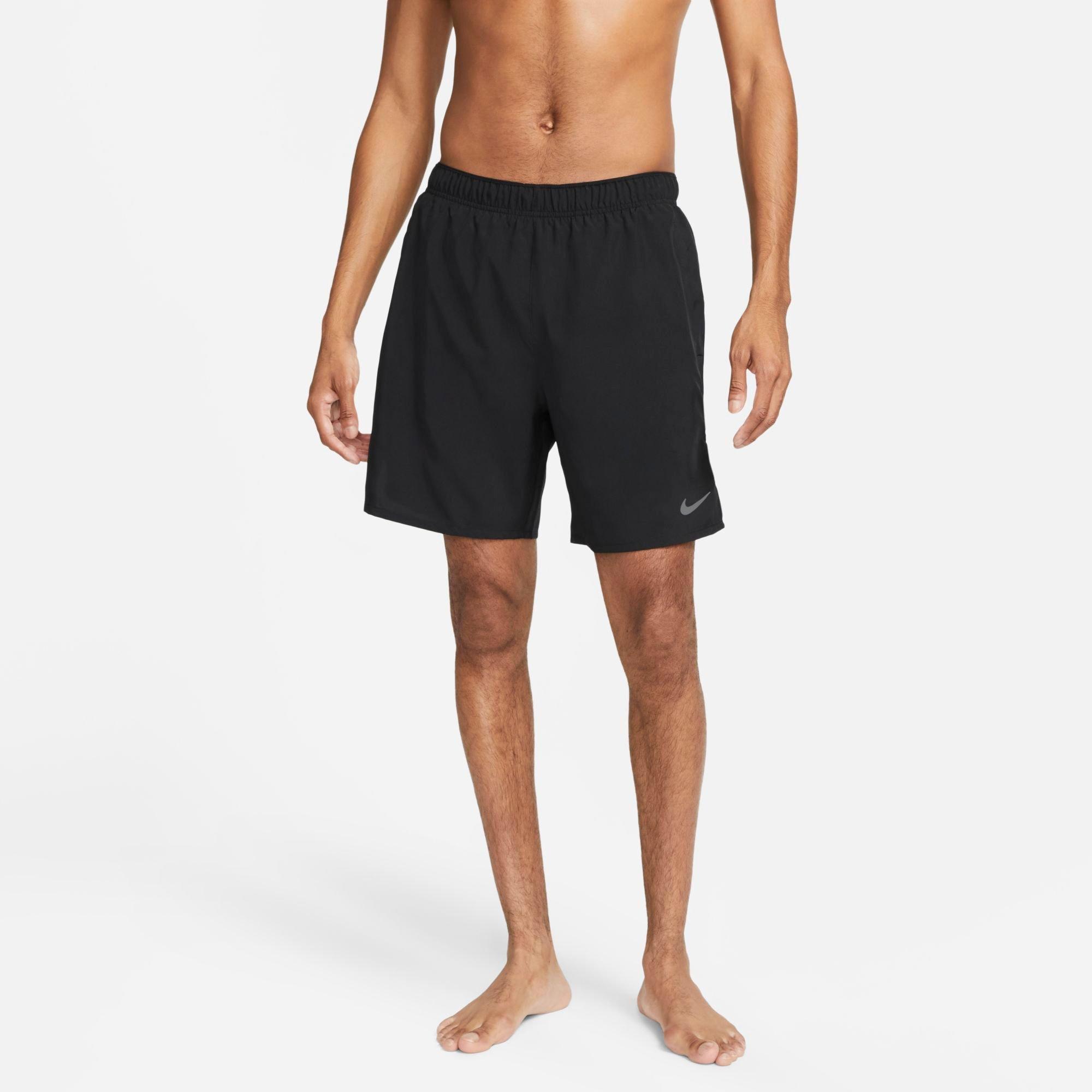 Nike Men's Dri-FIT Challenger 2-In-1 7" Running Shorts in Black Size: Small